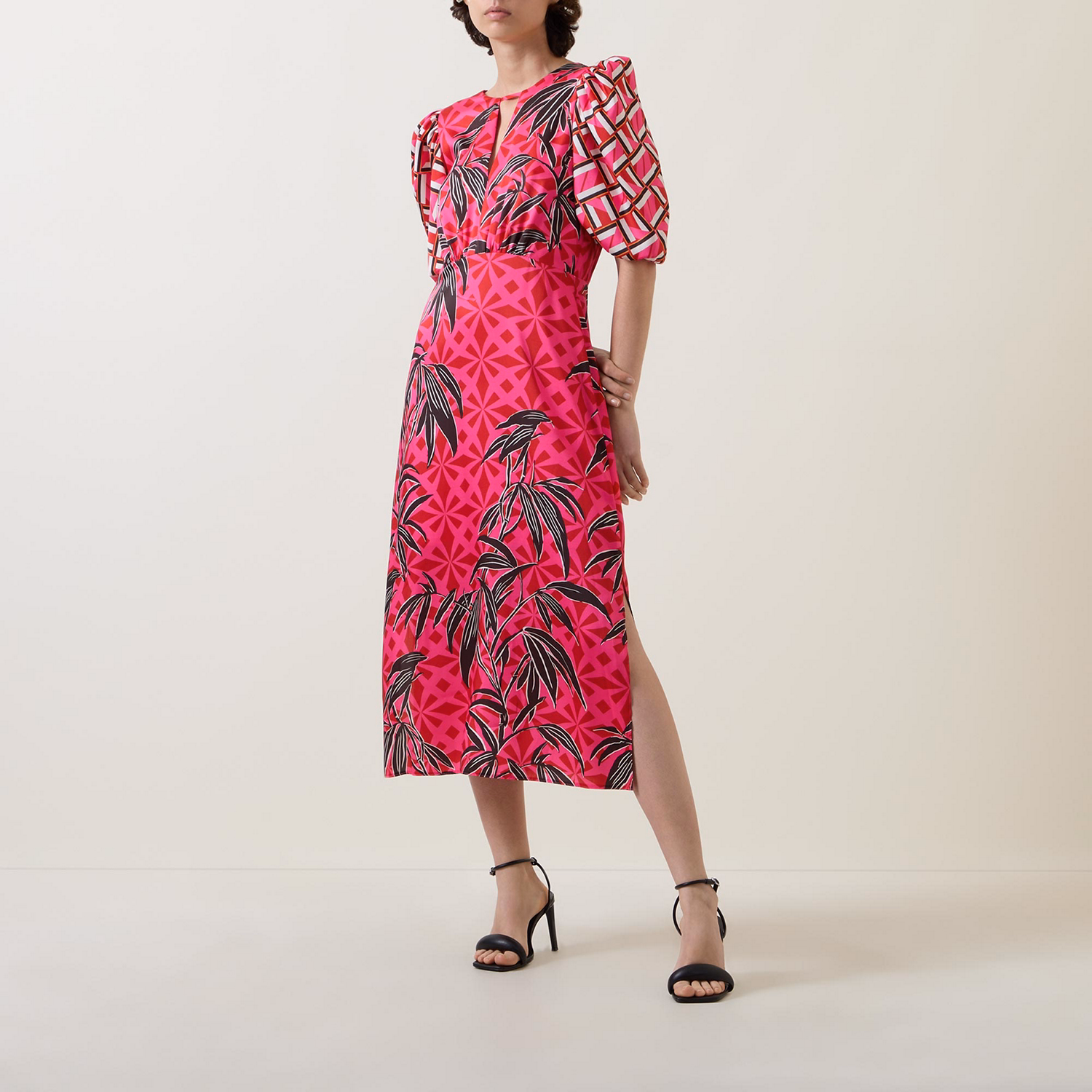 Ellen Mixed Print Dress