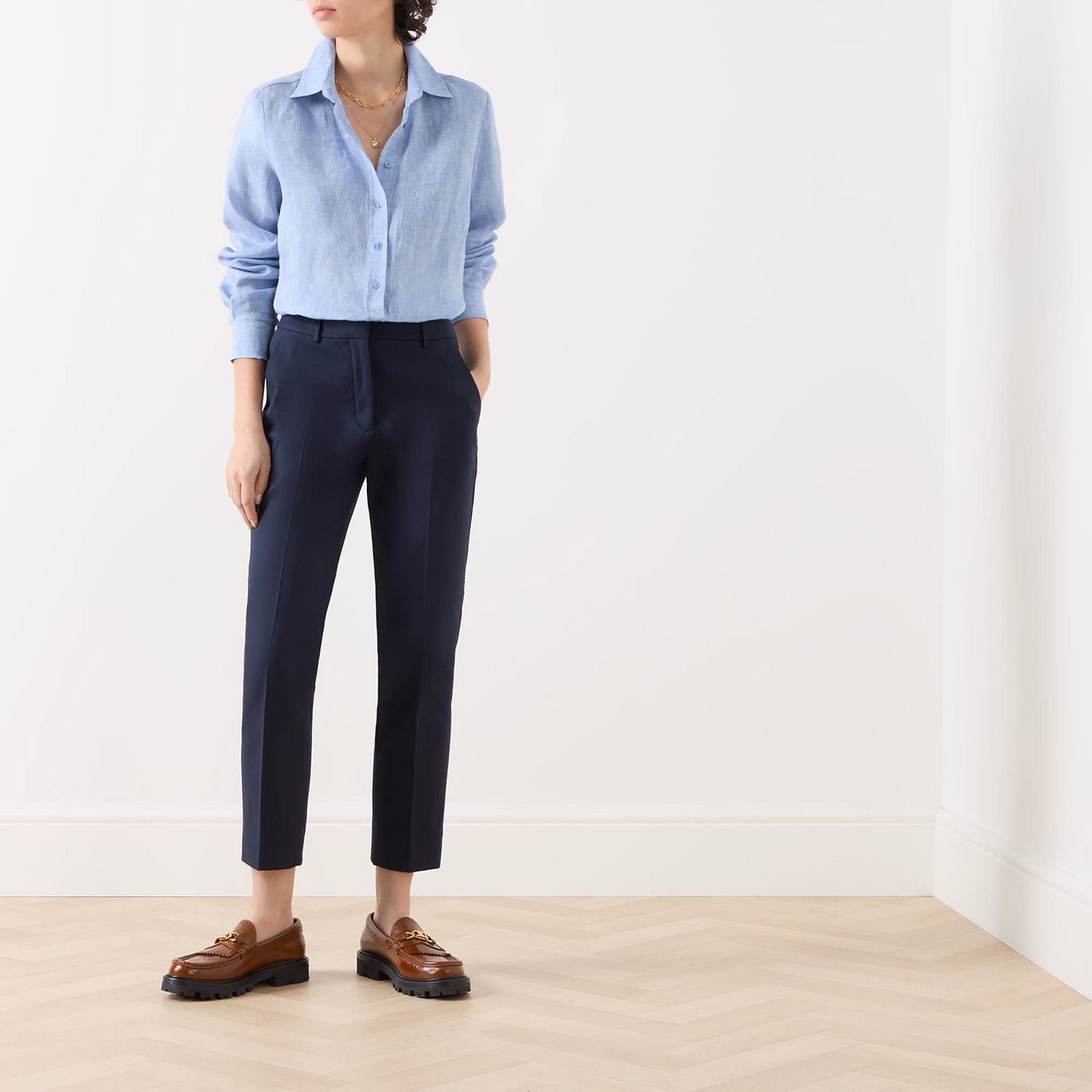 Vite Mid-Rise Slim Leg Trousers