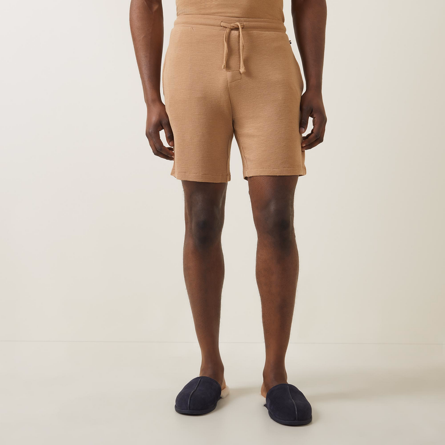 Drawstring Ribbed Shorts