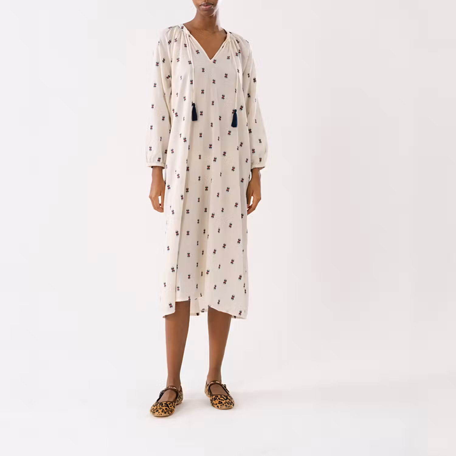 Punjab Printed Tassel Dress