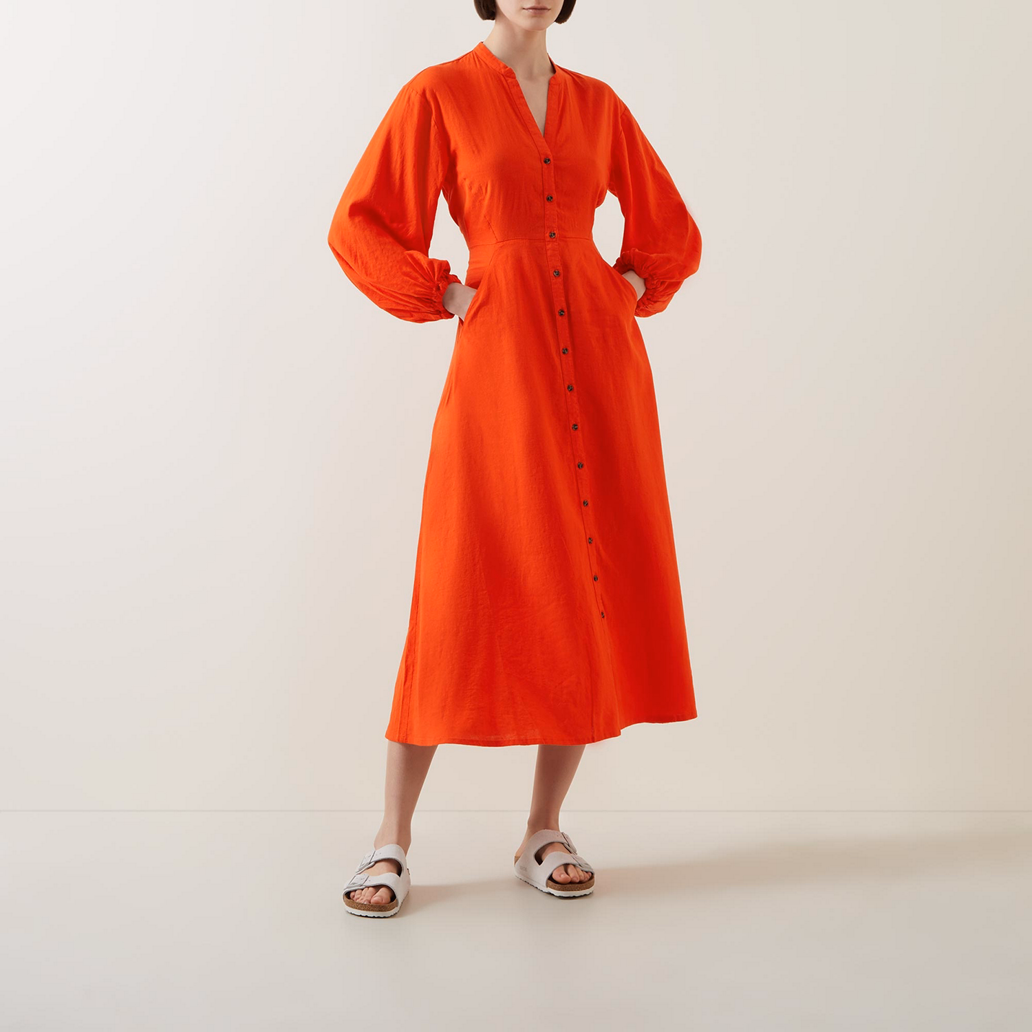 Pattie Button-Down Shirt Dress