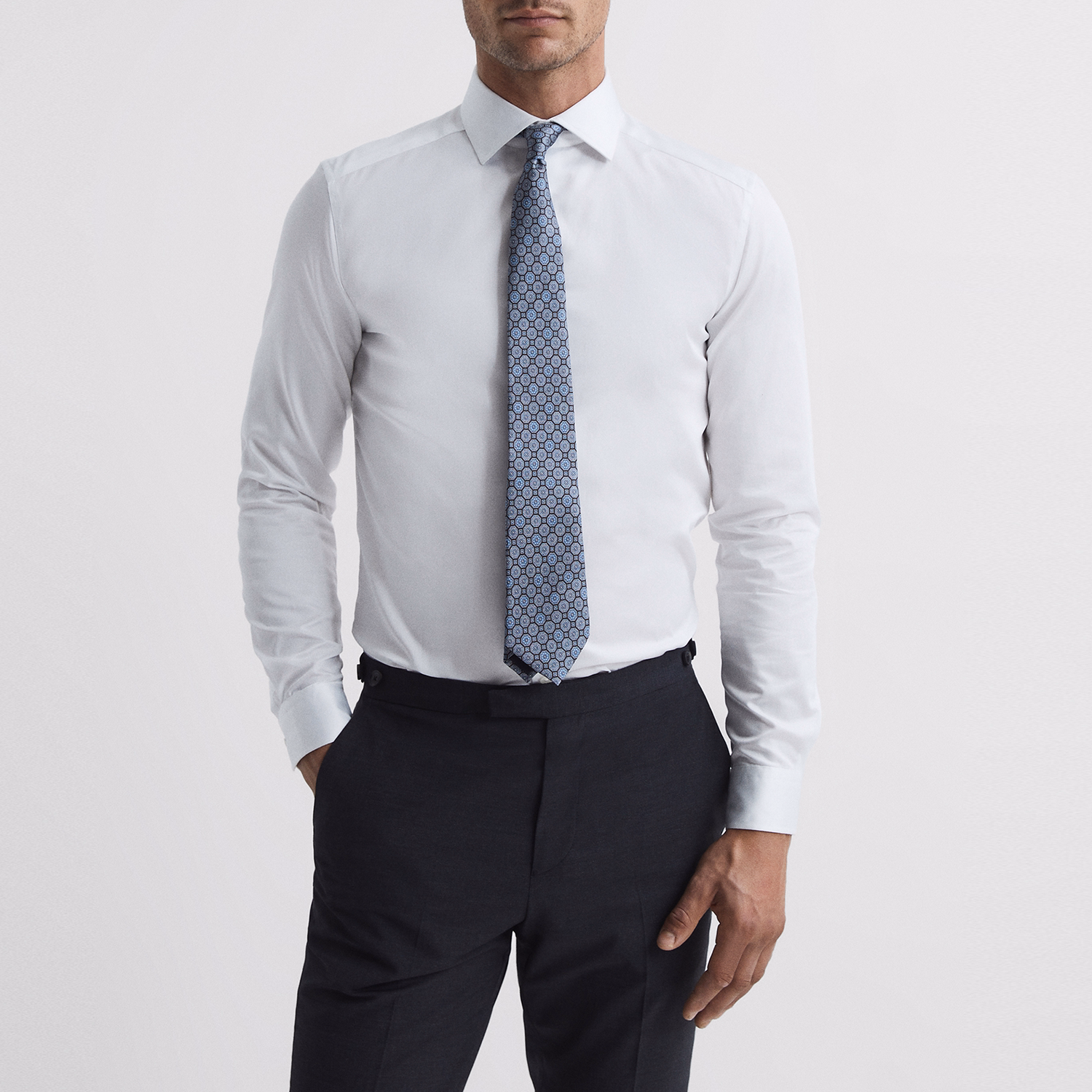 Remote Slim-Fit Small Collar Shirt