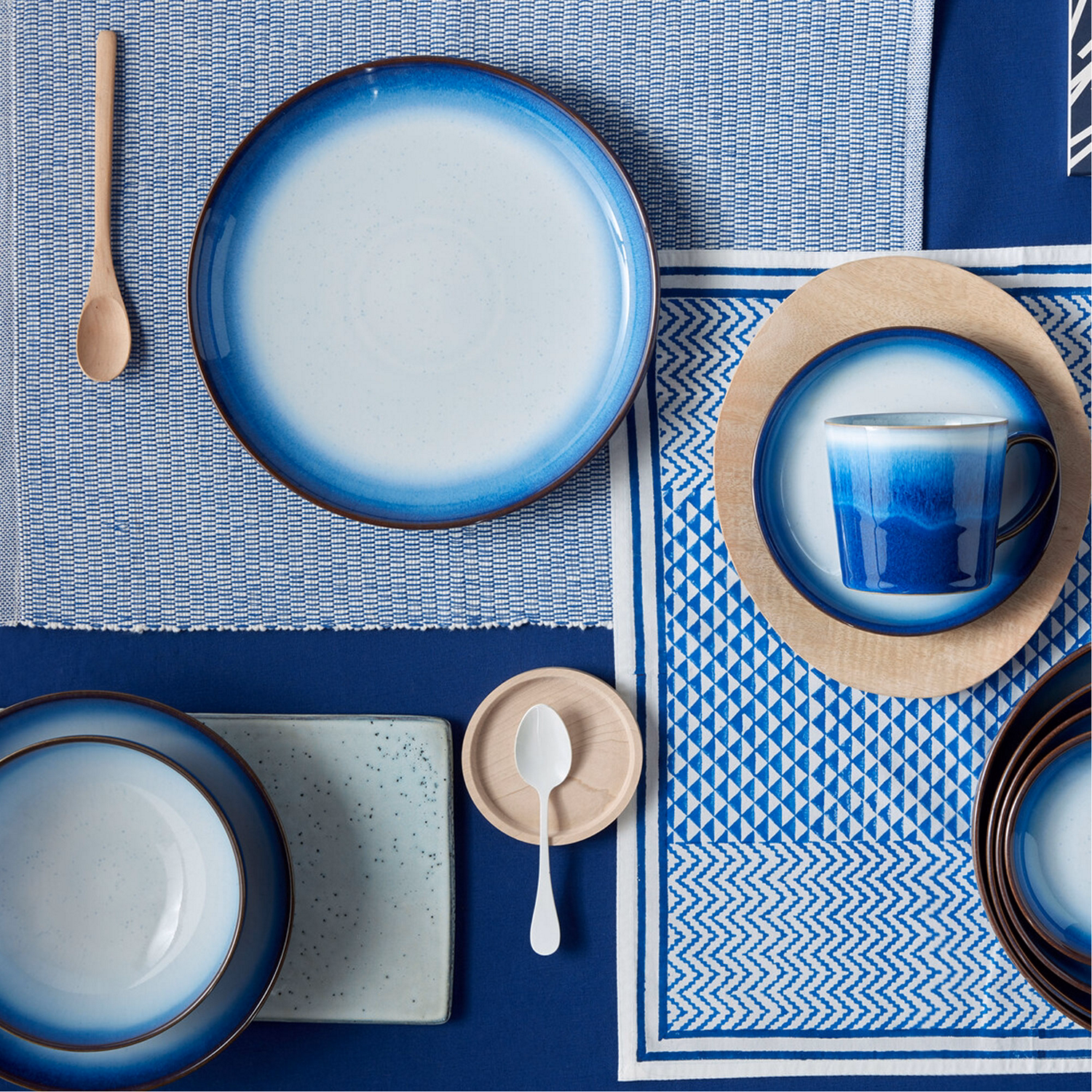 Blue Haze Set of Four Coupe Cereal Bowls