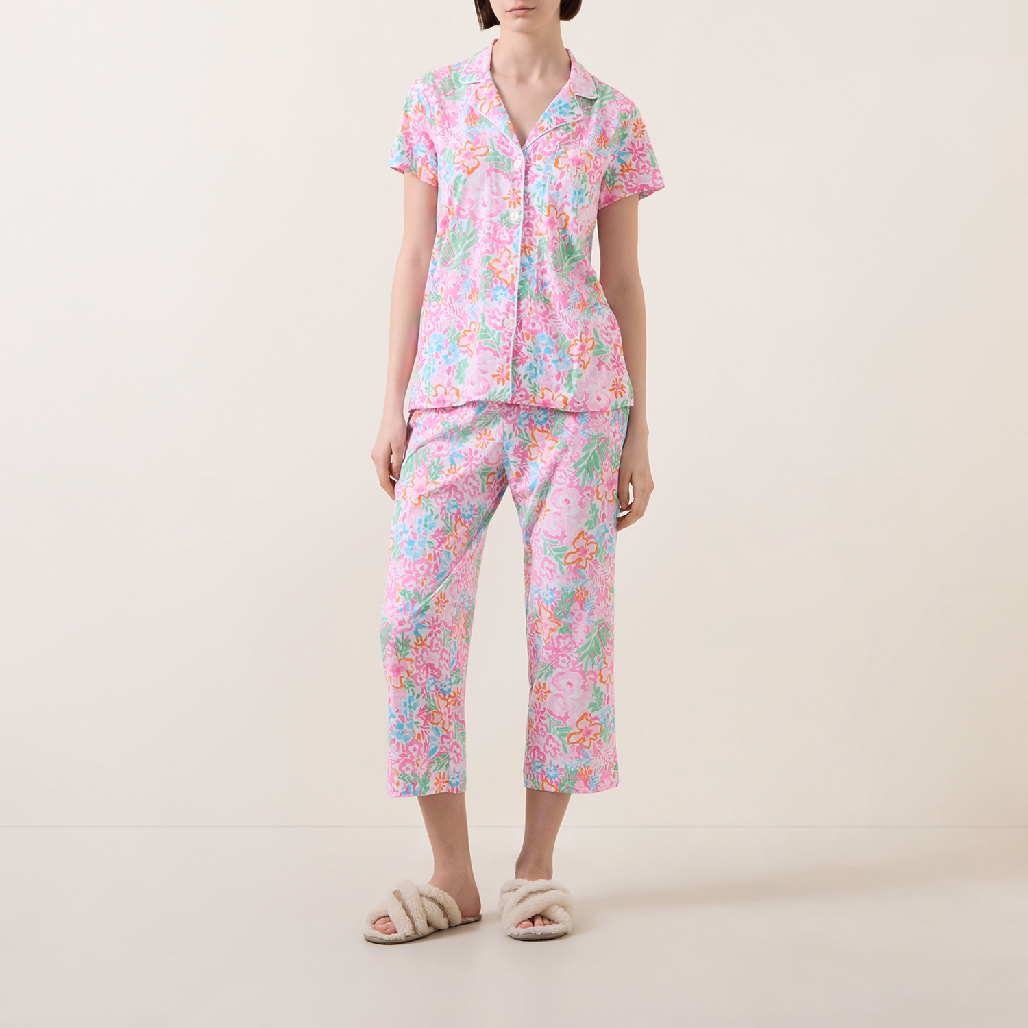 Floral Capri Pyjama Set