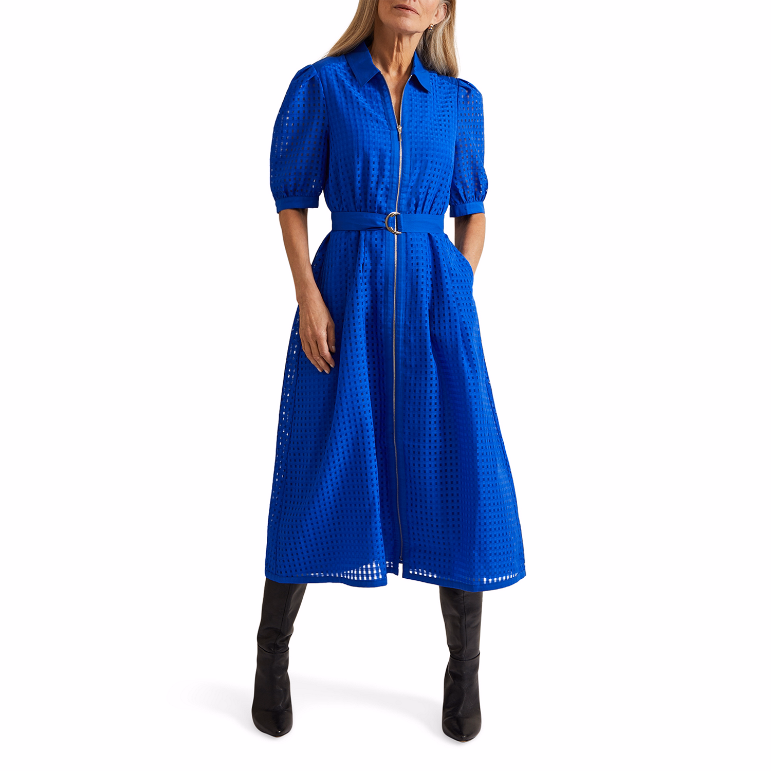 Carey Check Shirt Dress