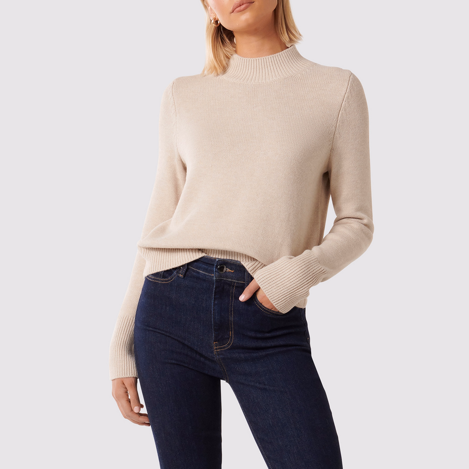 Poppy Stand Neck Sweater