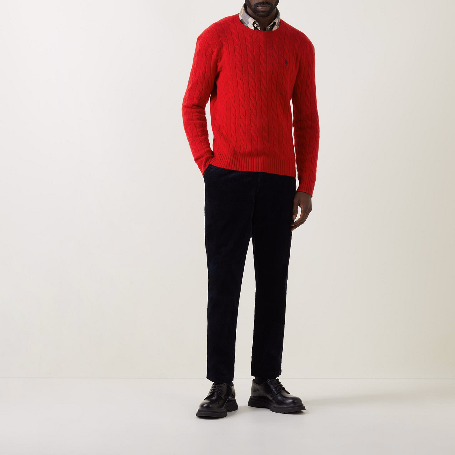 Cable Knit Wool-Cashmere Sweater