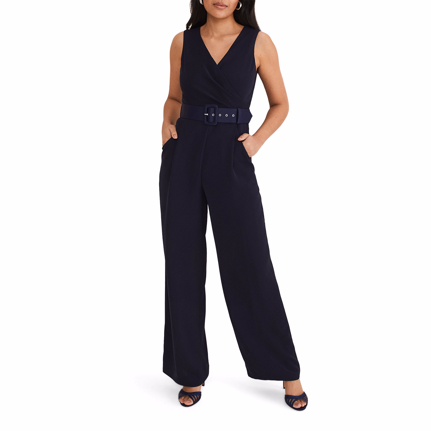 Petite Lissia Belted Jumpsuit