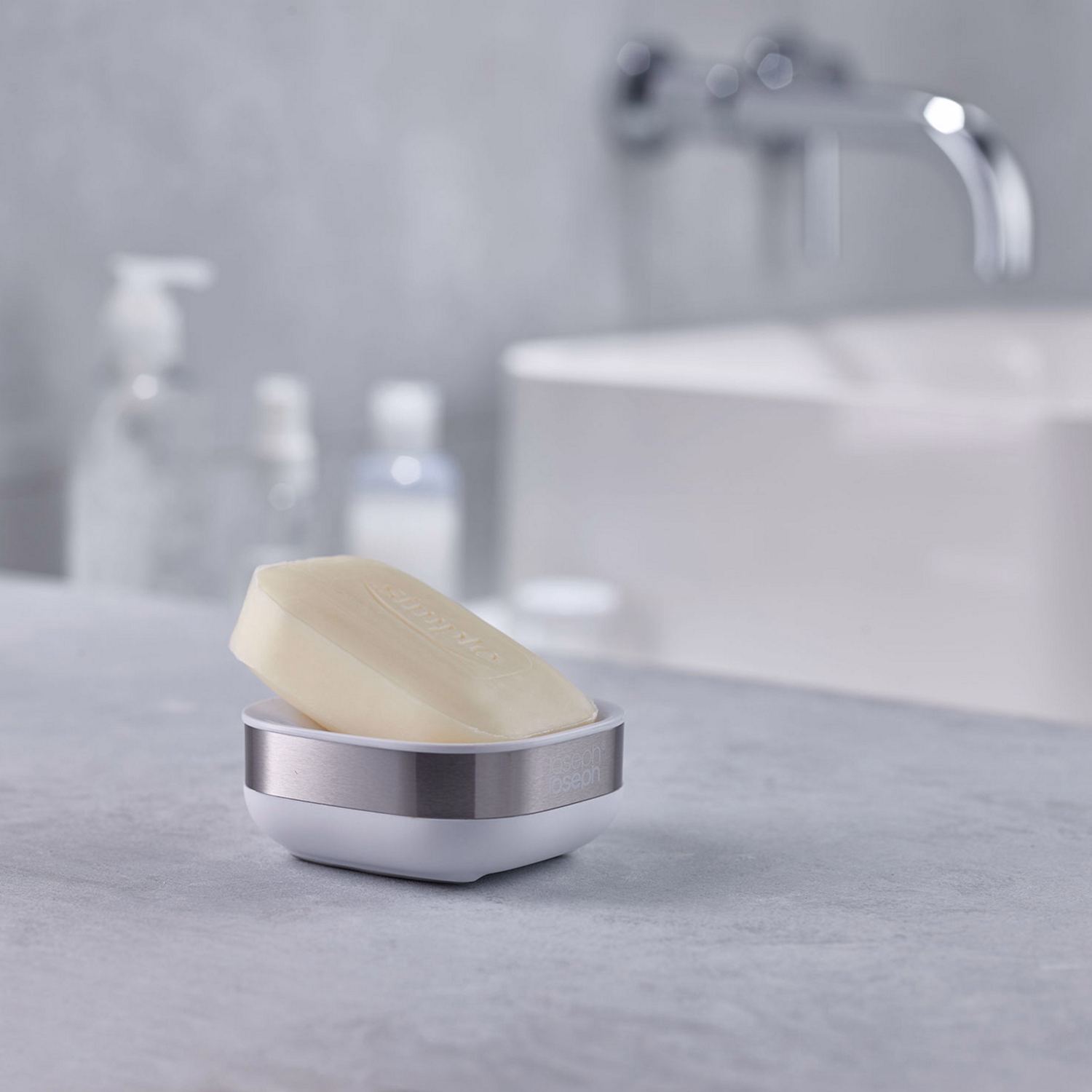 Slim? Steel Compact Soap Dish White