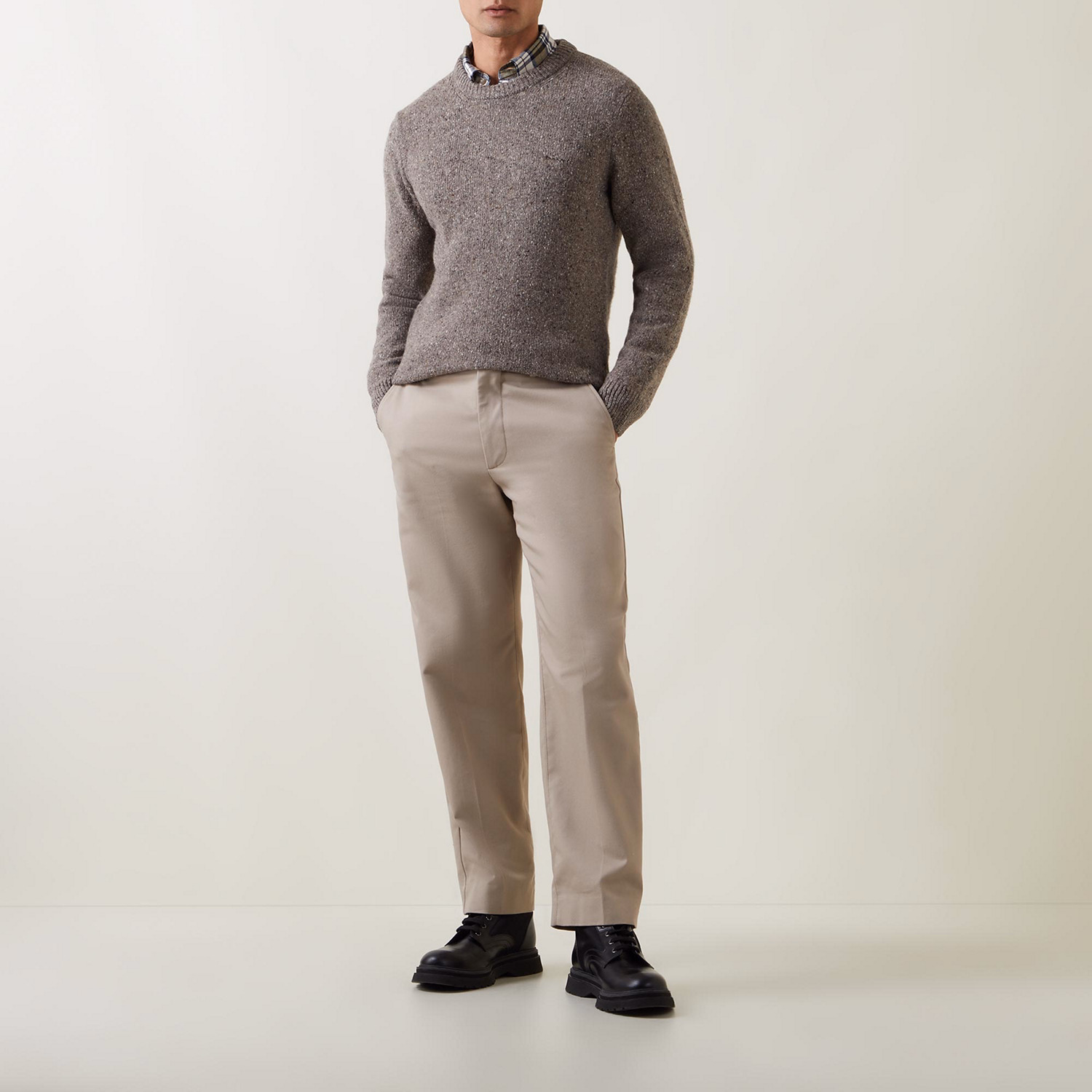 Flecked Logo Sweater