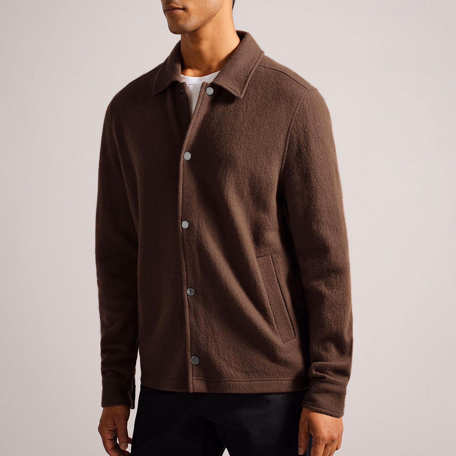 Eason Button Through Wool Jacket