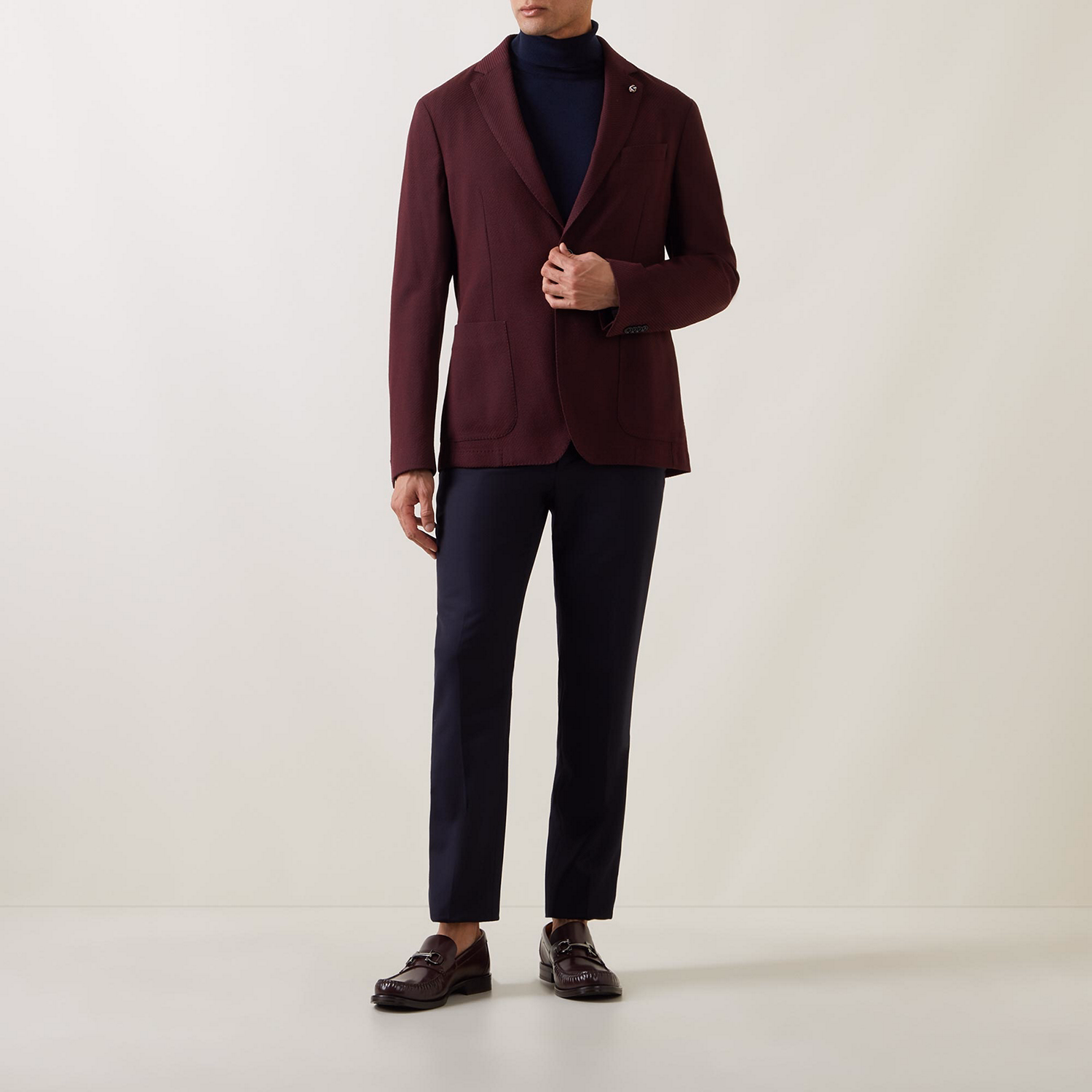 Hanry Single-Breasted Jersey Jacket