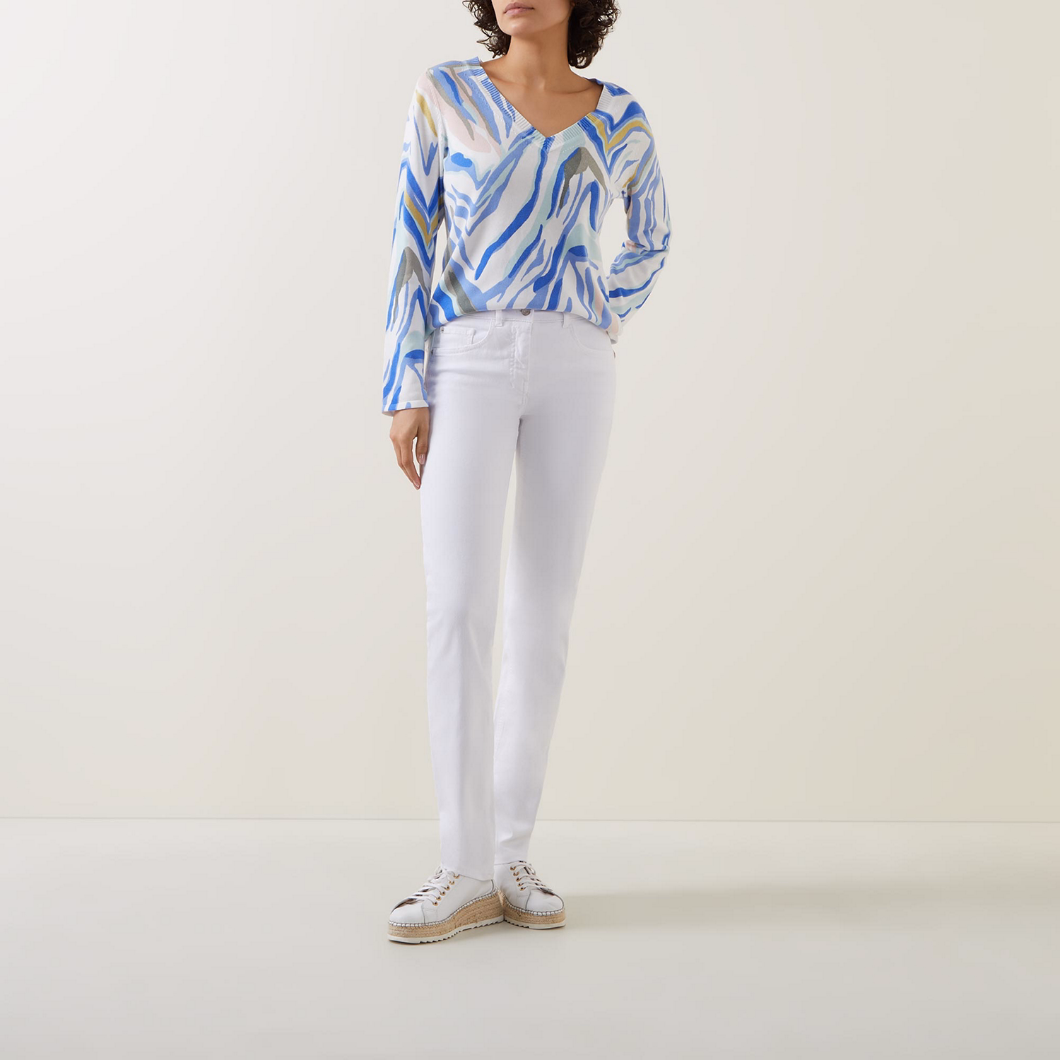 Abstract Printed Sweater