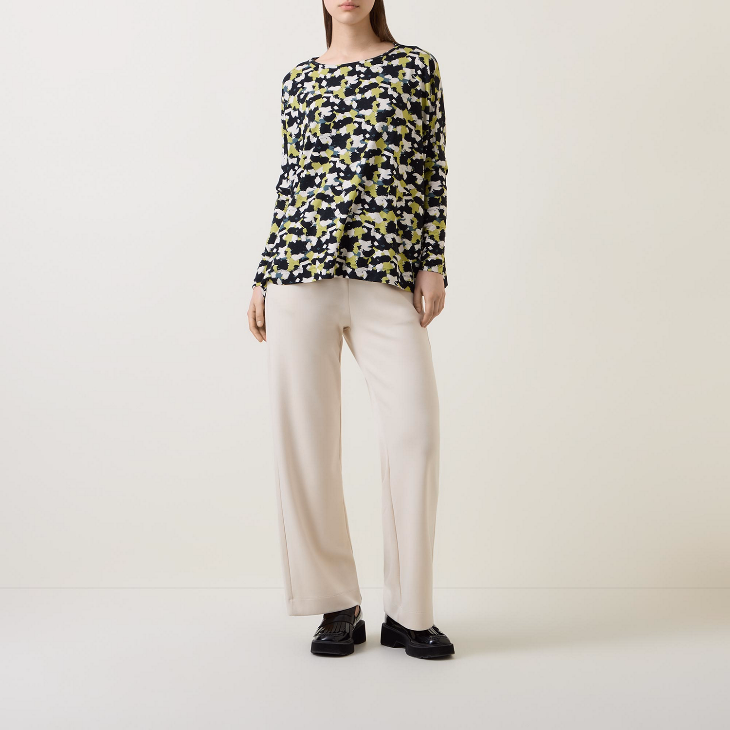 Barr Printed Jersey Top