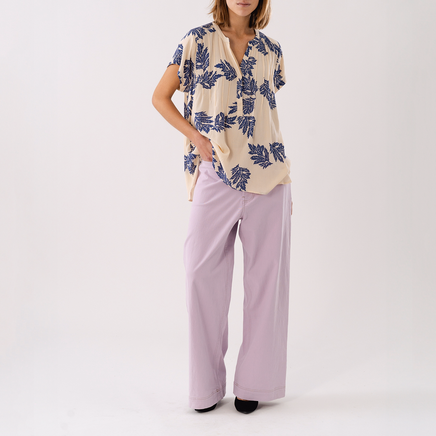 Heather Printed Blouse