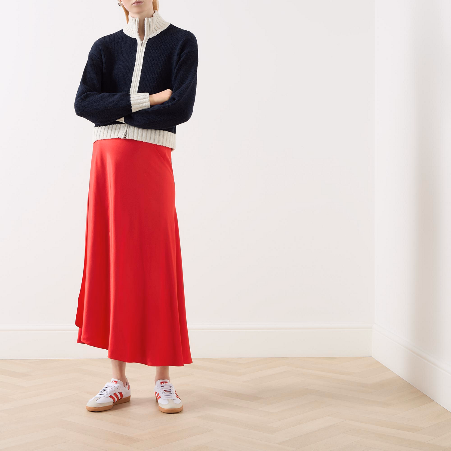 Viktoria Bias Slip Skirt