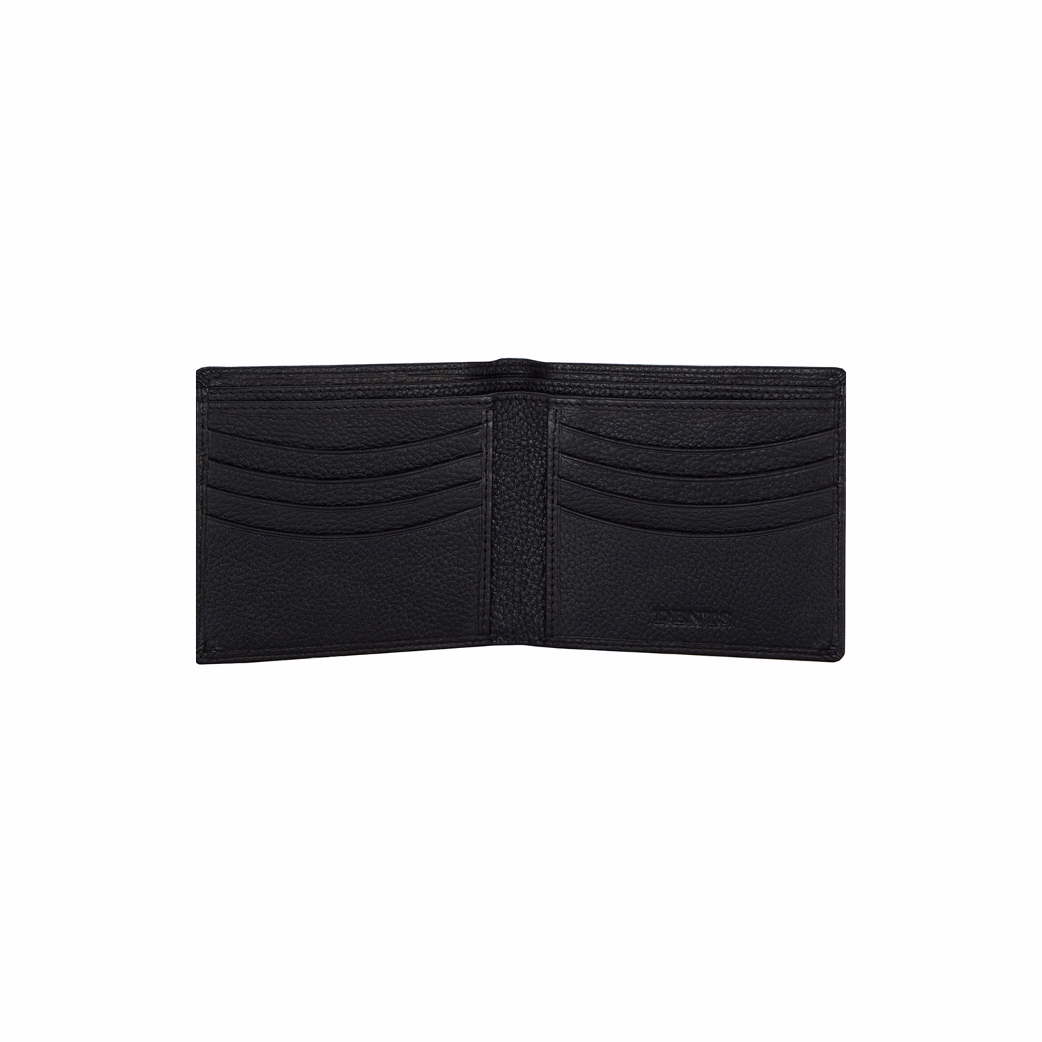 Pebble Grain Leather Slim Billfold Wallet Black