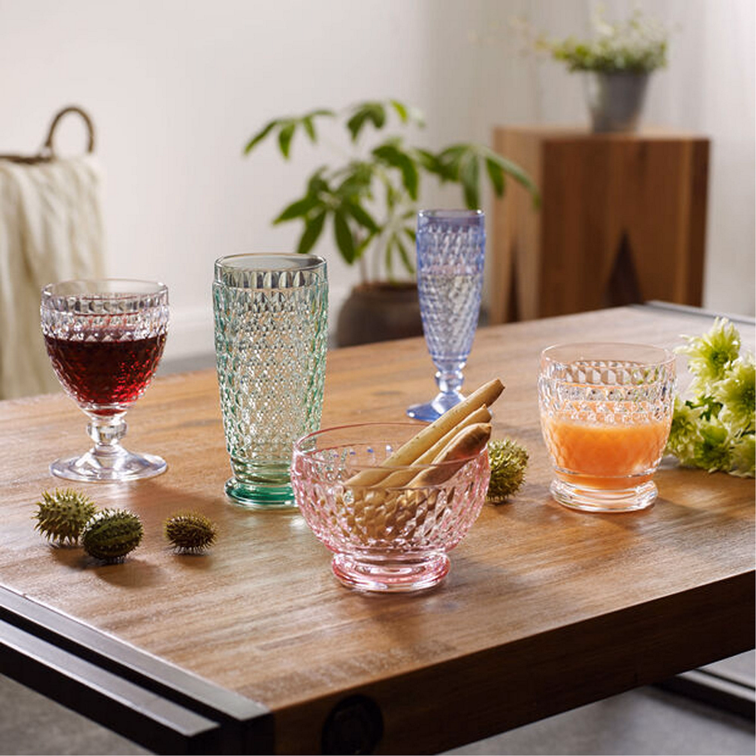 Boston Champagne flute blue