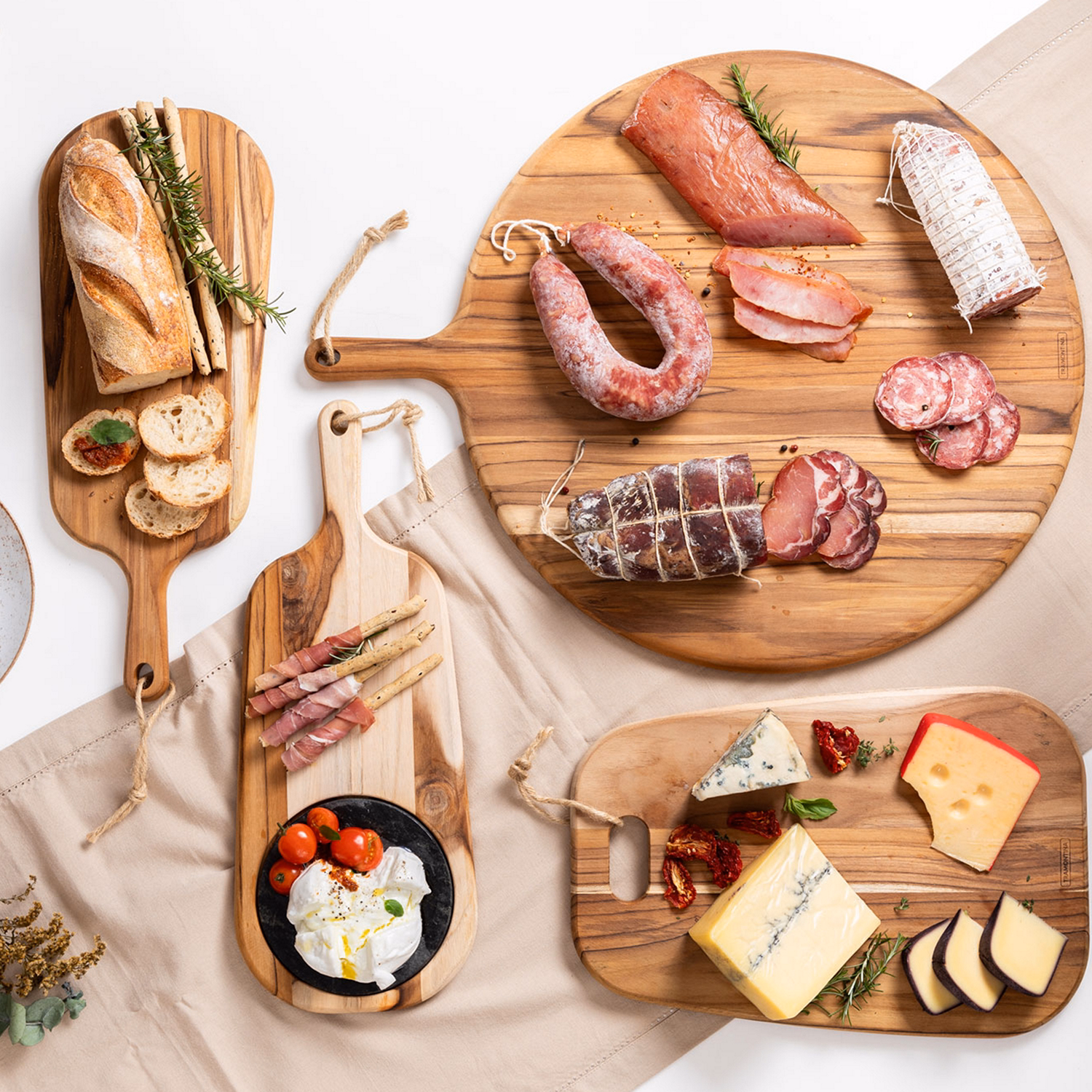 Teak Wood Serving Board 48cm