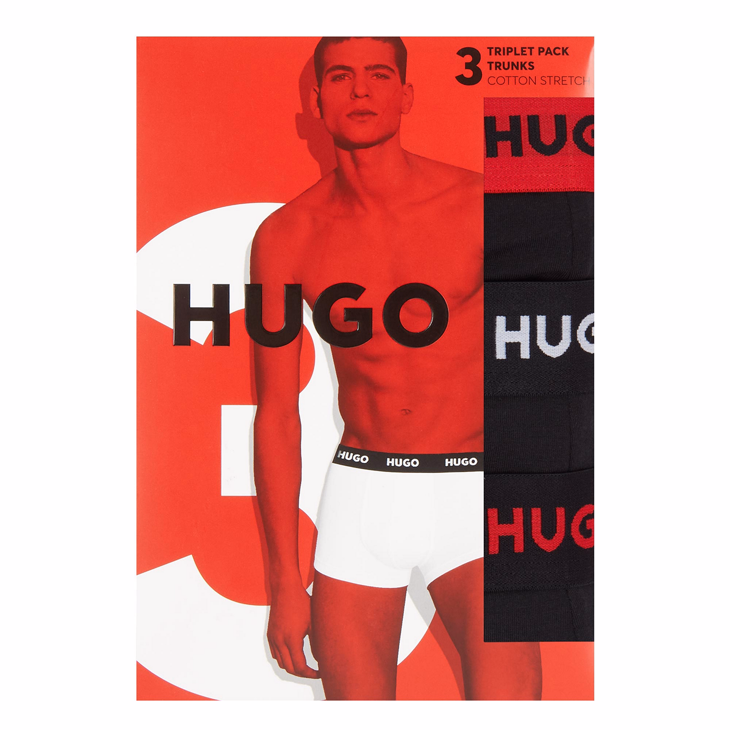 Three-Pack Colour Waistband Boxers Set