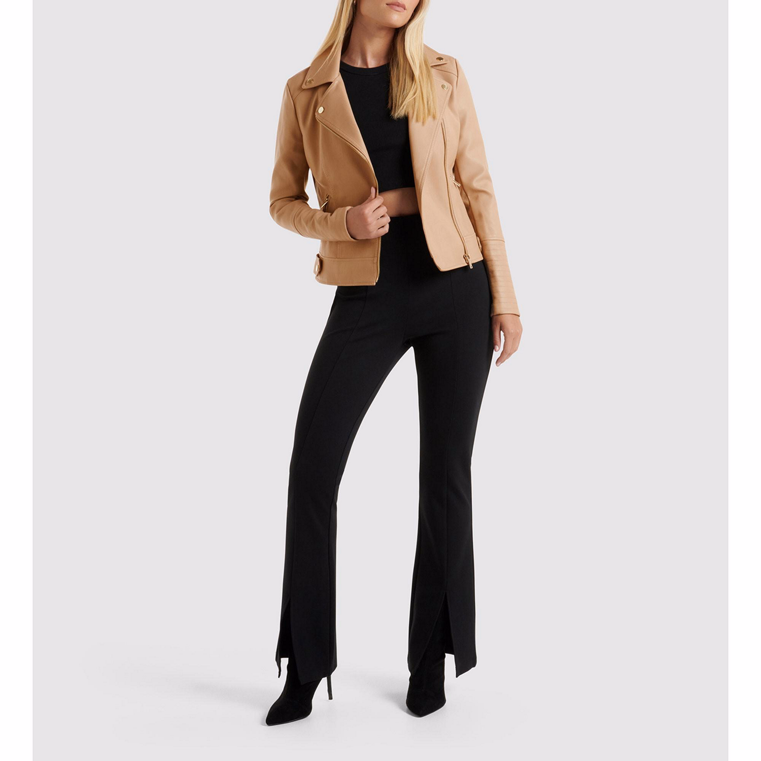 Heidi PU Biker Jacket