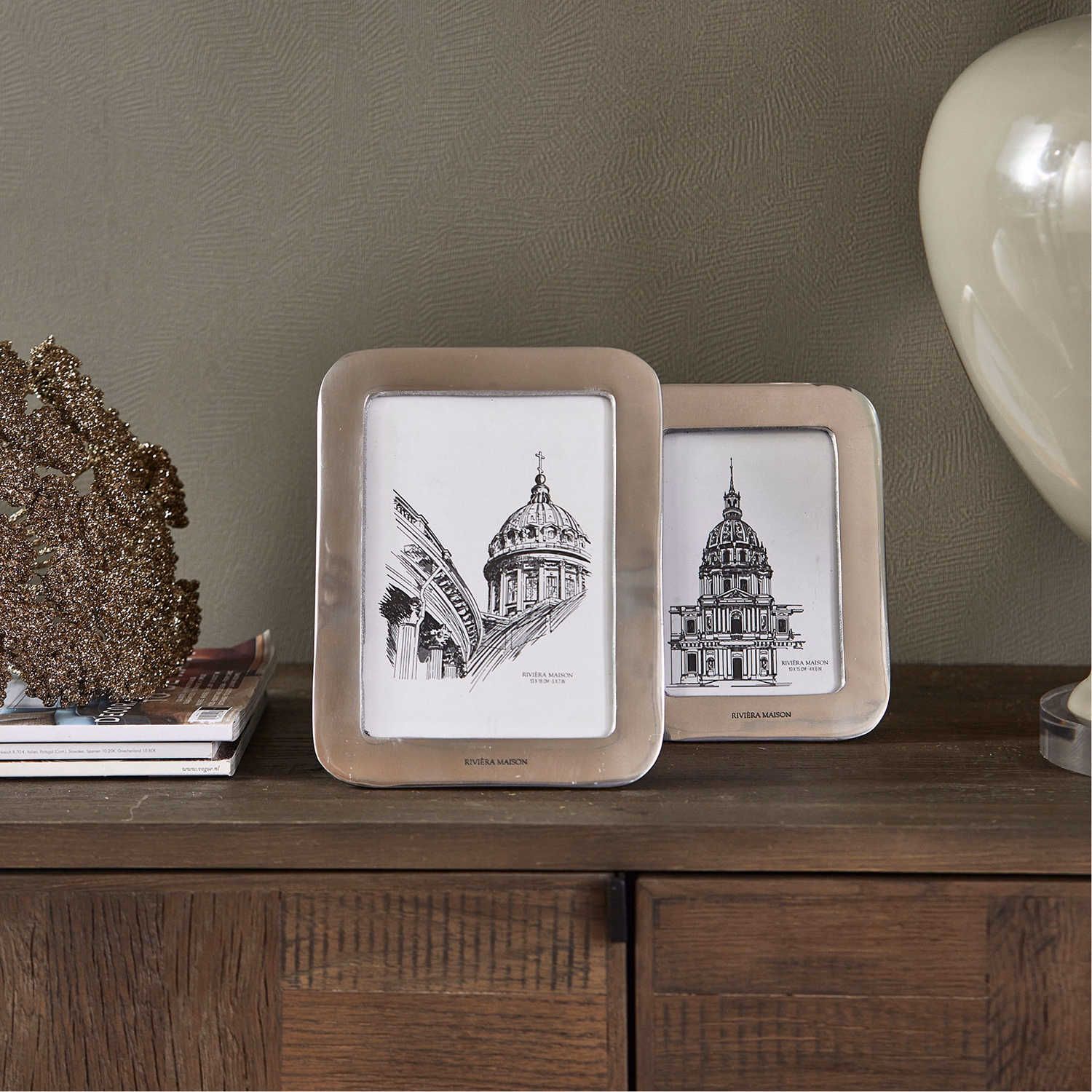 Round Edge Frame 13x18 Silver