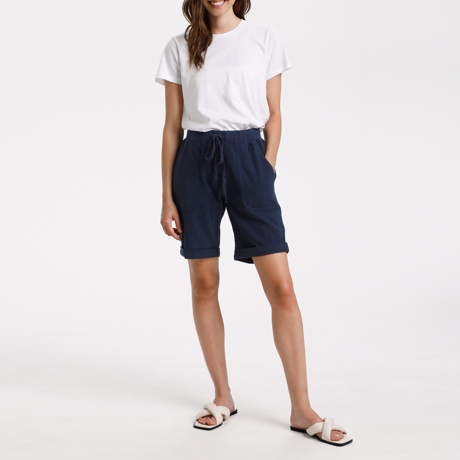 Naya Drawstring-Waist Casual Shorts