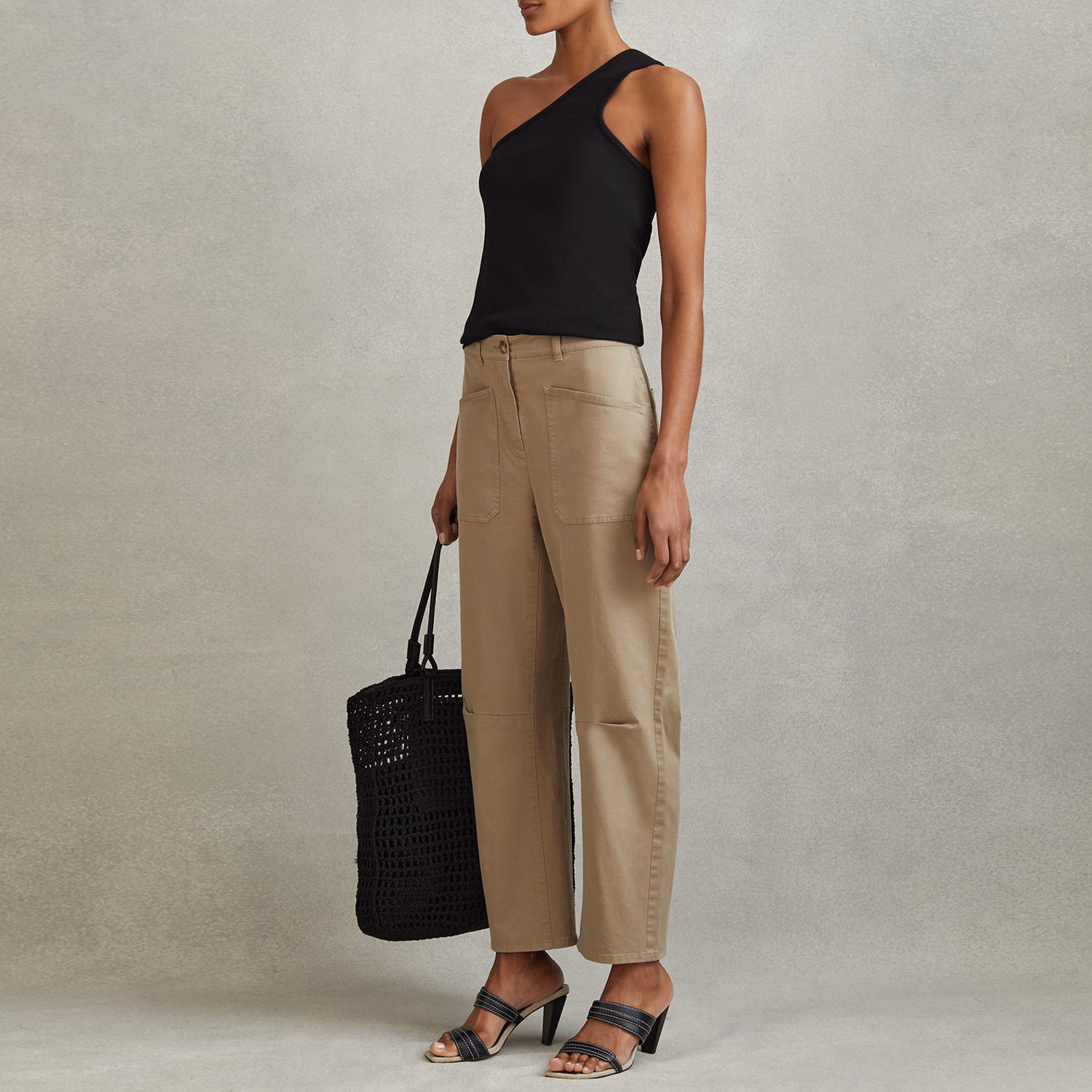 Ria Asymmetric Ribbed Top