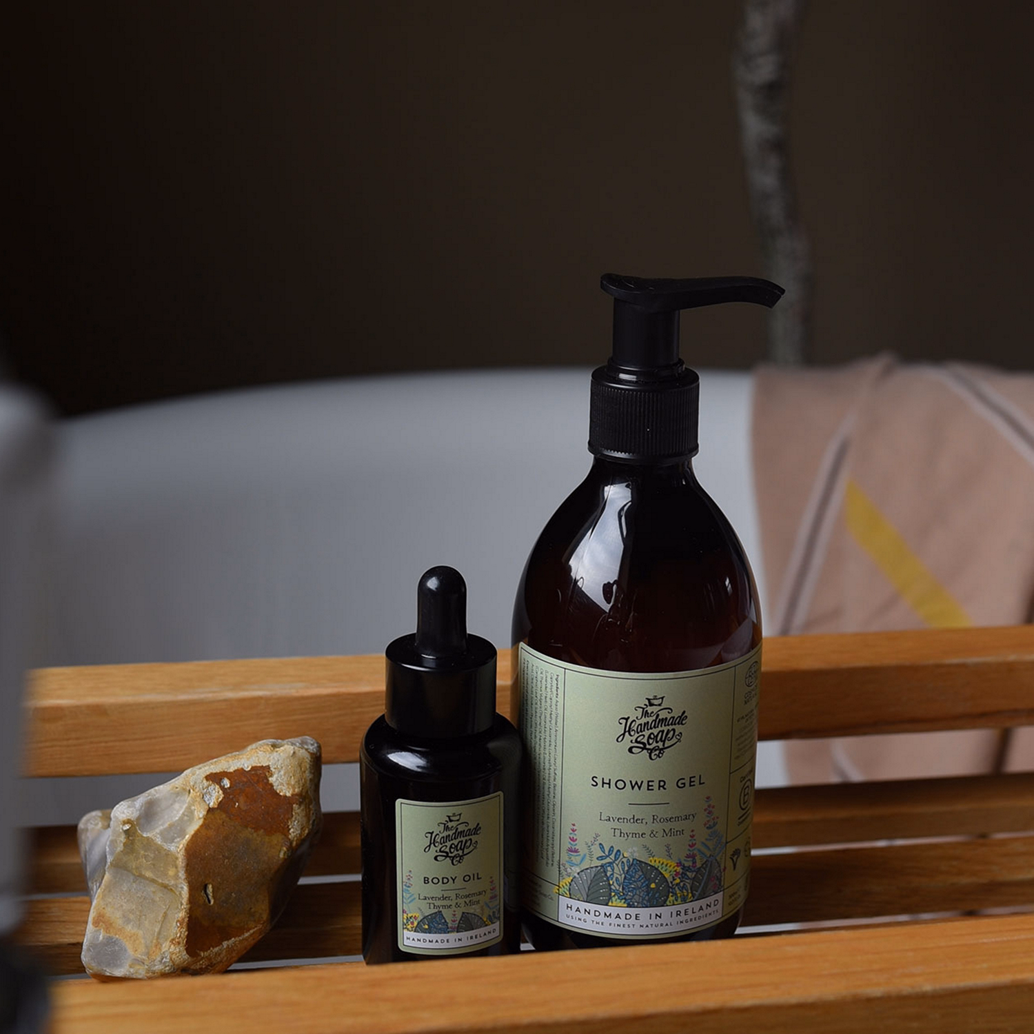 Bodycare Gift Set with Lavender, Rosemary, Thyme & Mint Scents