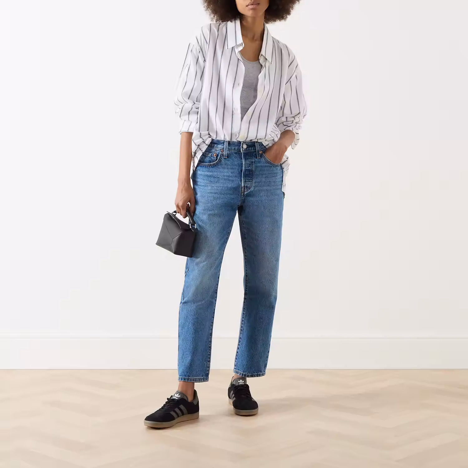 501? Crop High-Rise Straight Leg Jeans