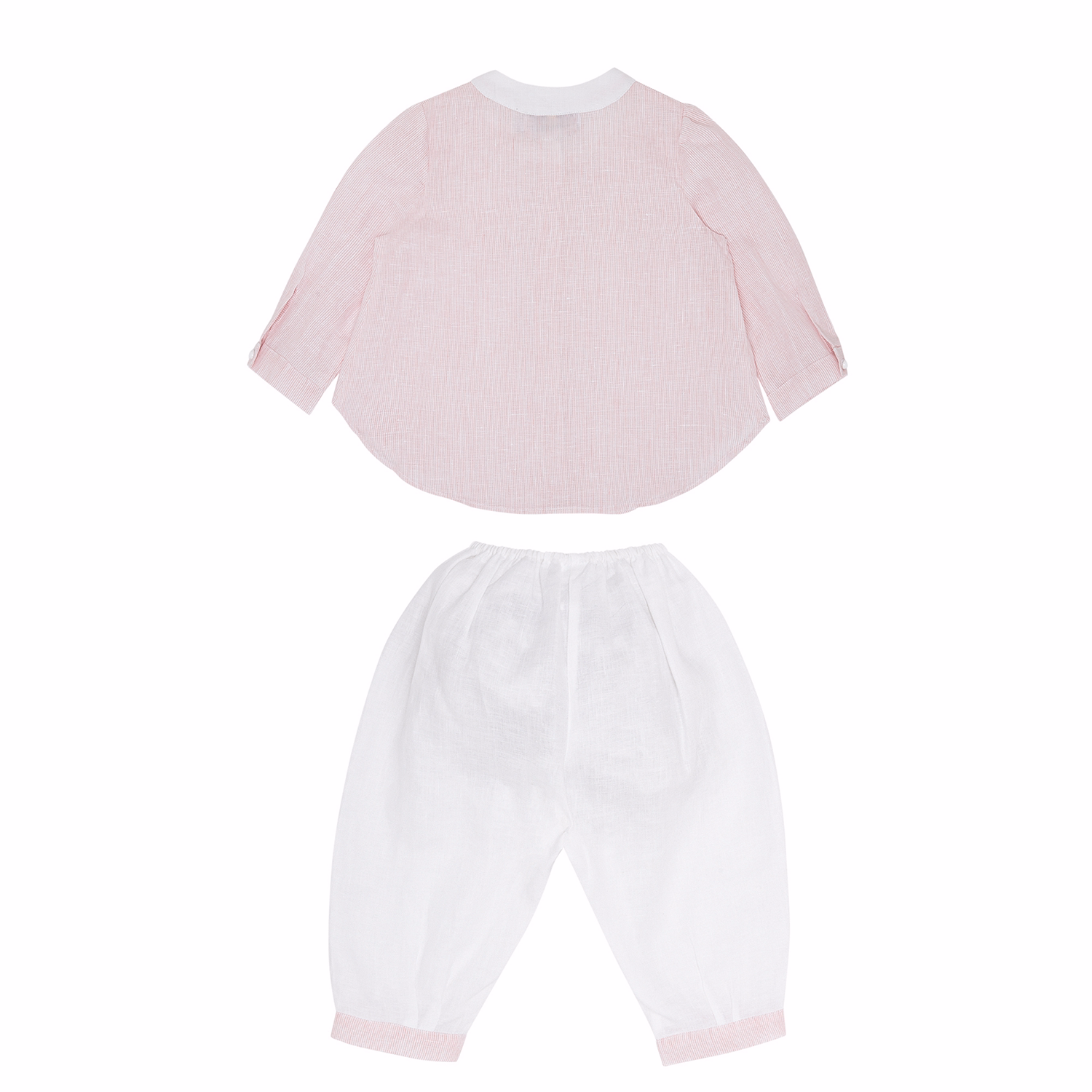 Christening Granddad Collar Shirt And Bottoms Set