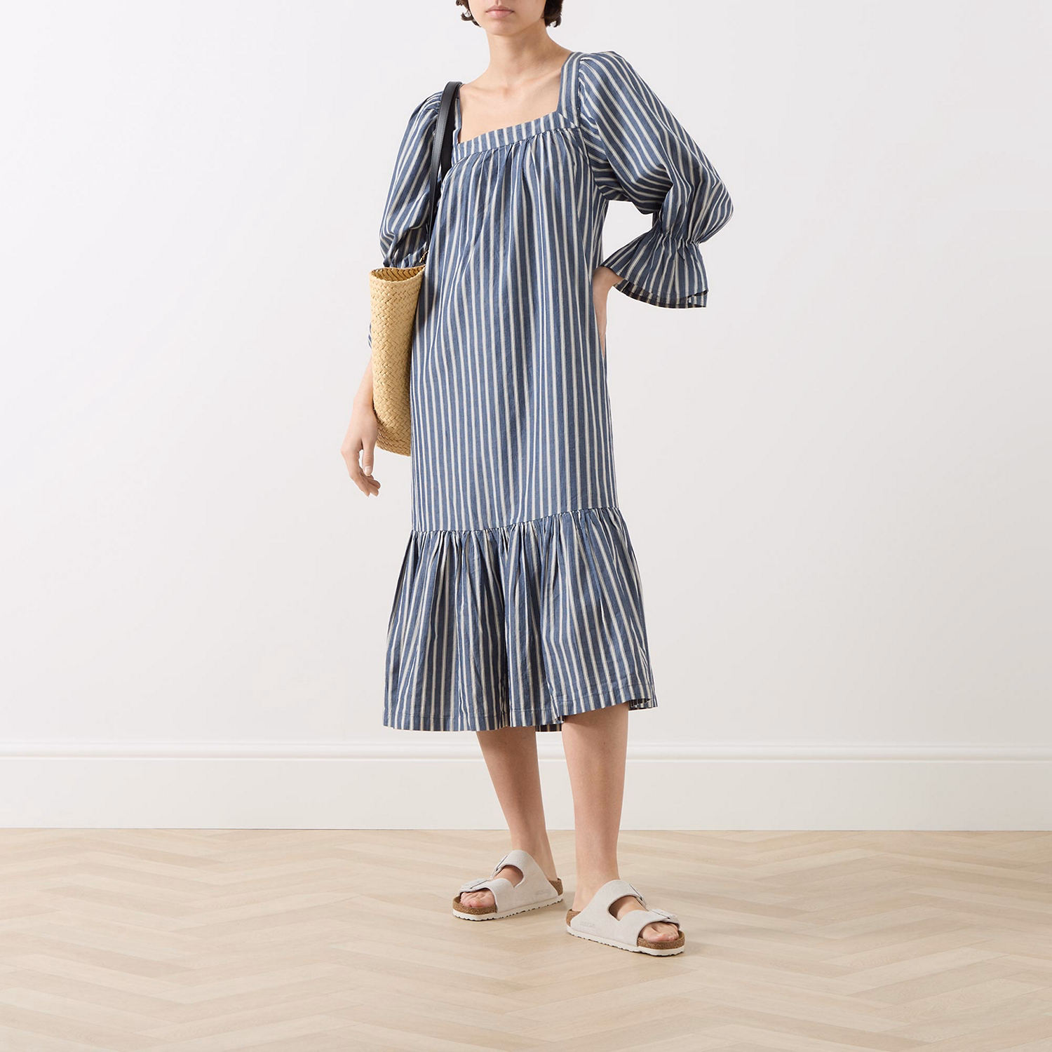 Bera Striped Flared Dress