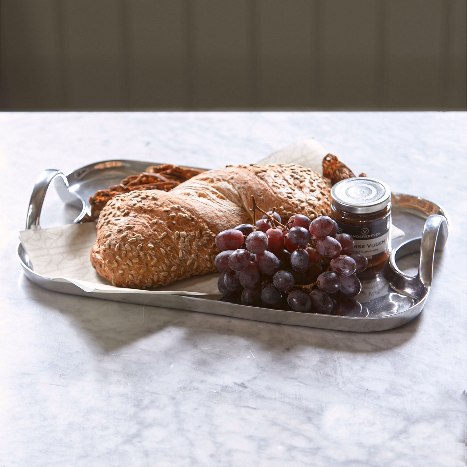 Mayra Serving Tray Silver
