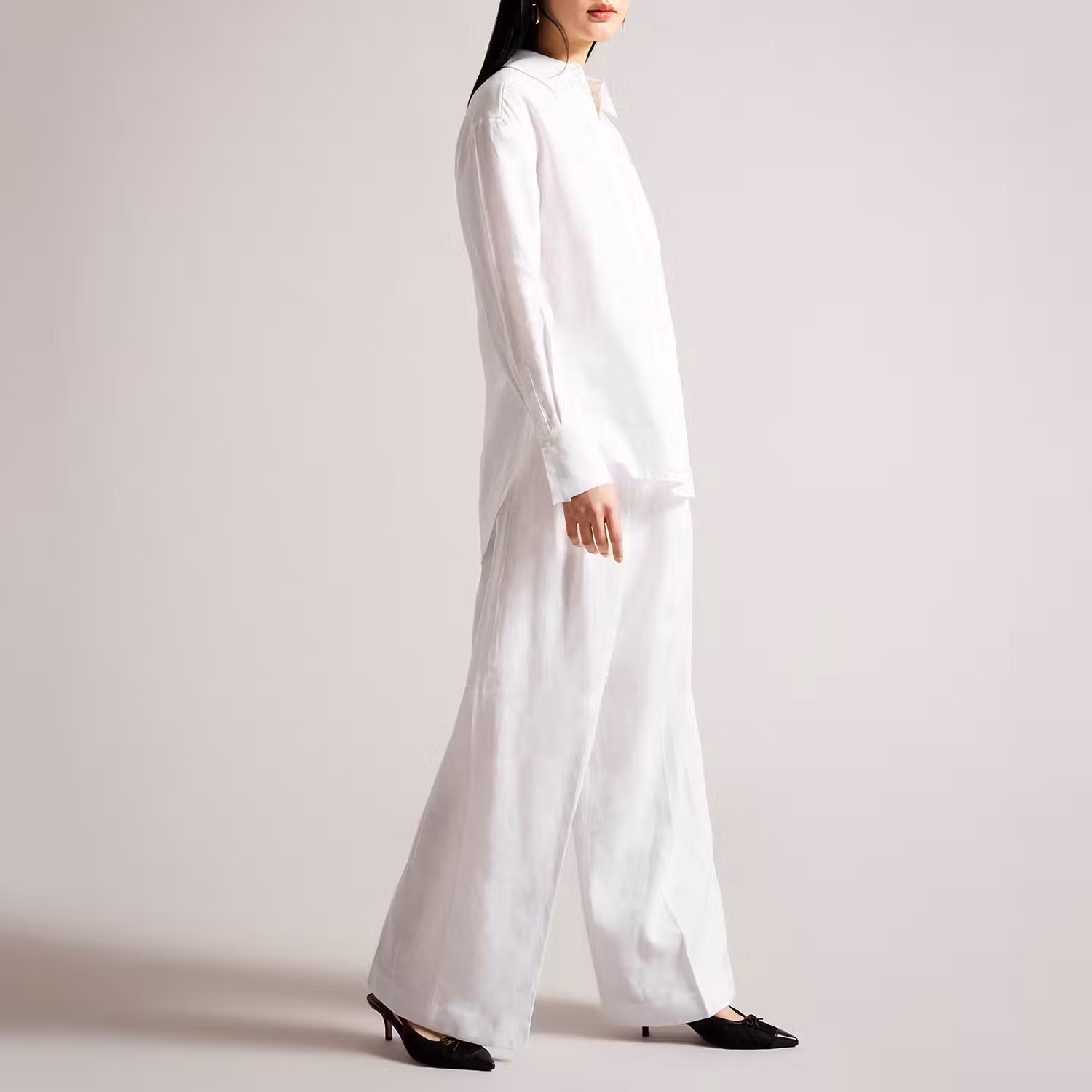 Dorahh Longline Linen Shirt