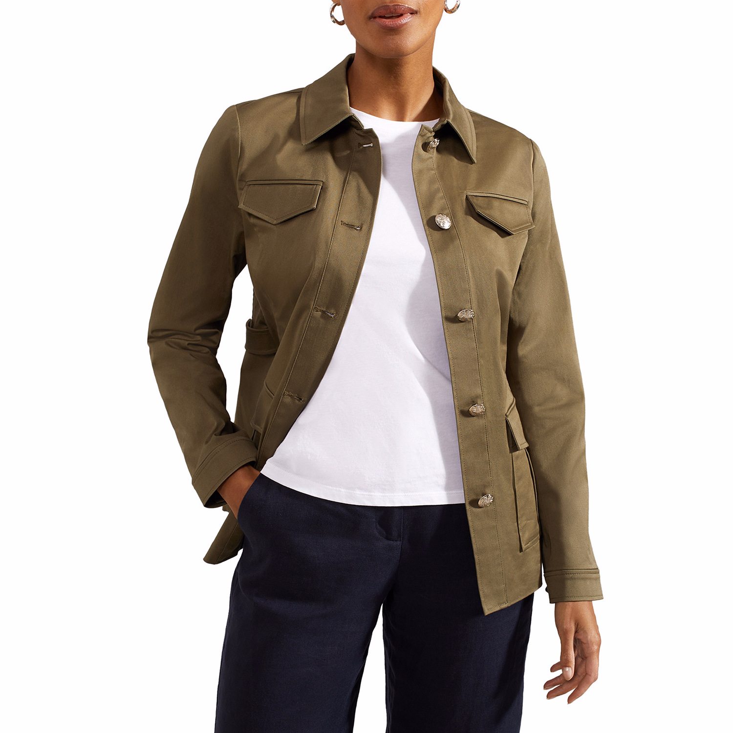 Farrah Button-Down Jacket