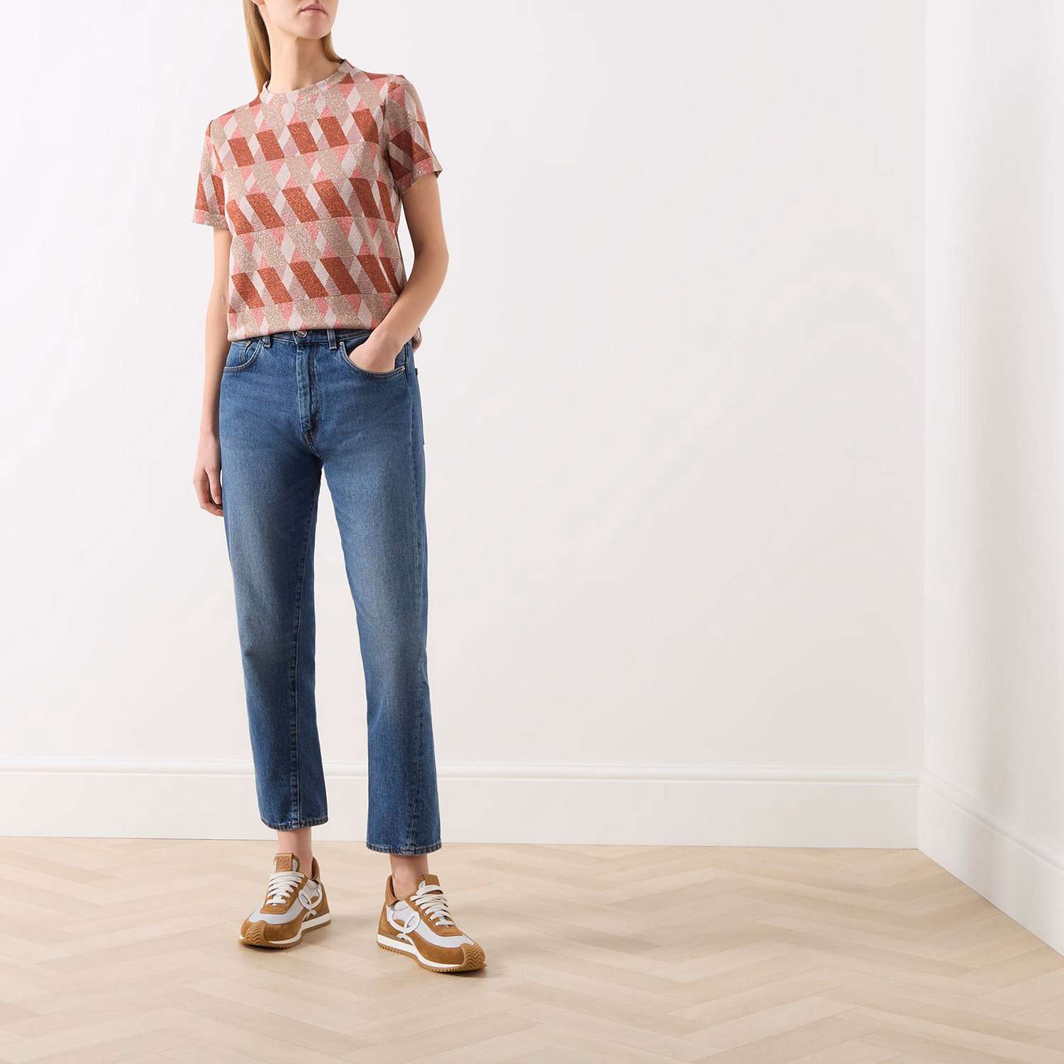 Idrici Geometric Jacquard T-Shirt