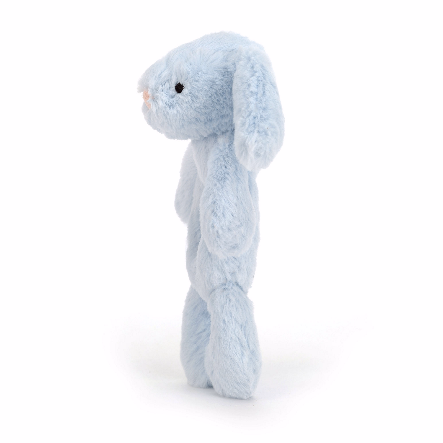 Bashful Baby Blue Bunny Ring Rattle 18cm