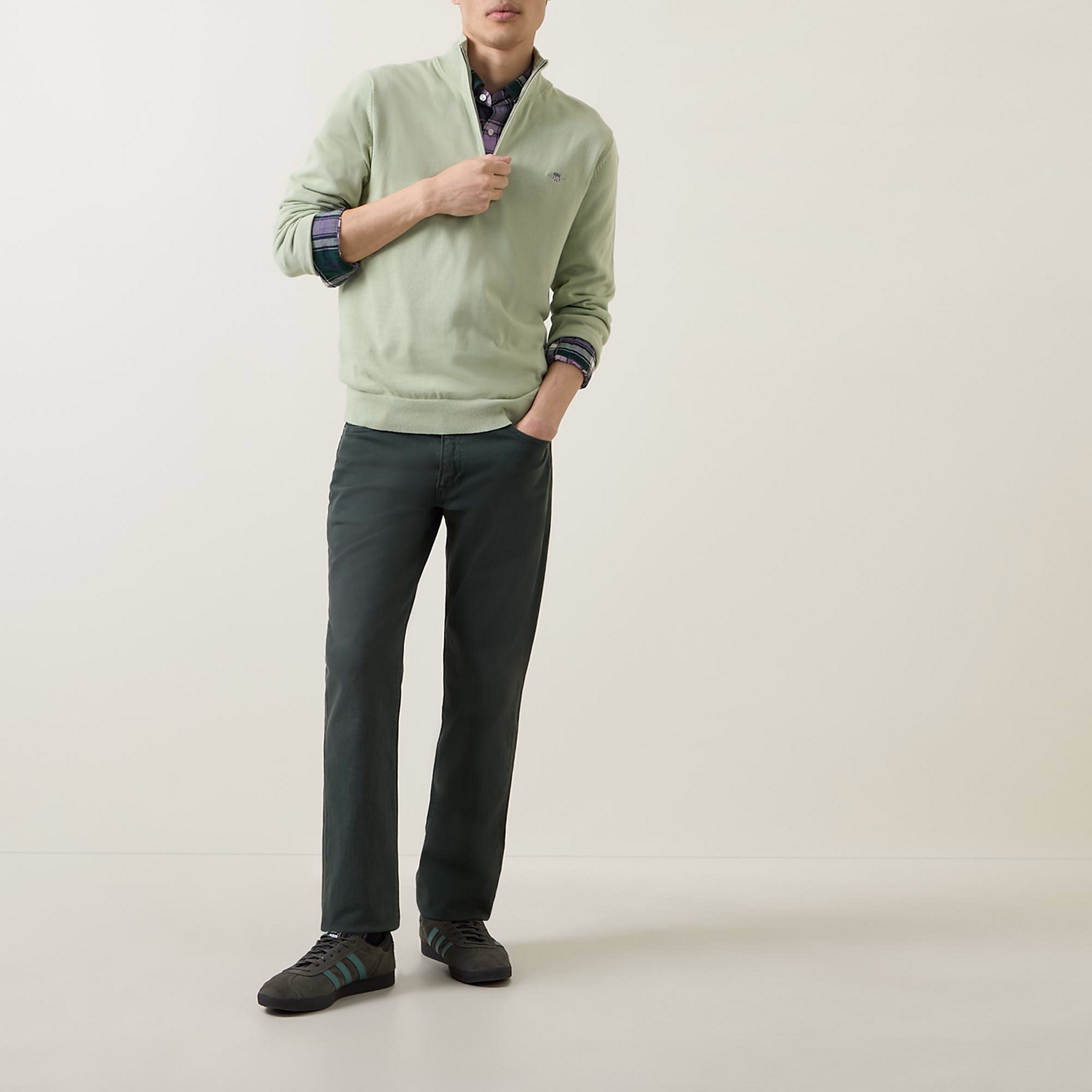 Logo Half-Zip Sweater