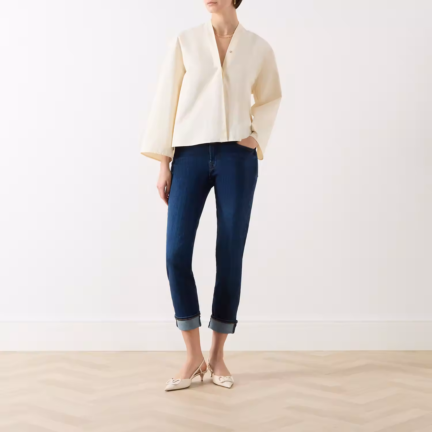 Relaxed Skinny-Slim Boyfriend Jeans