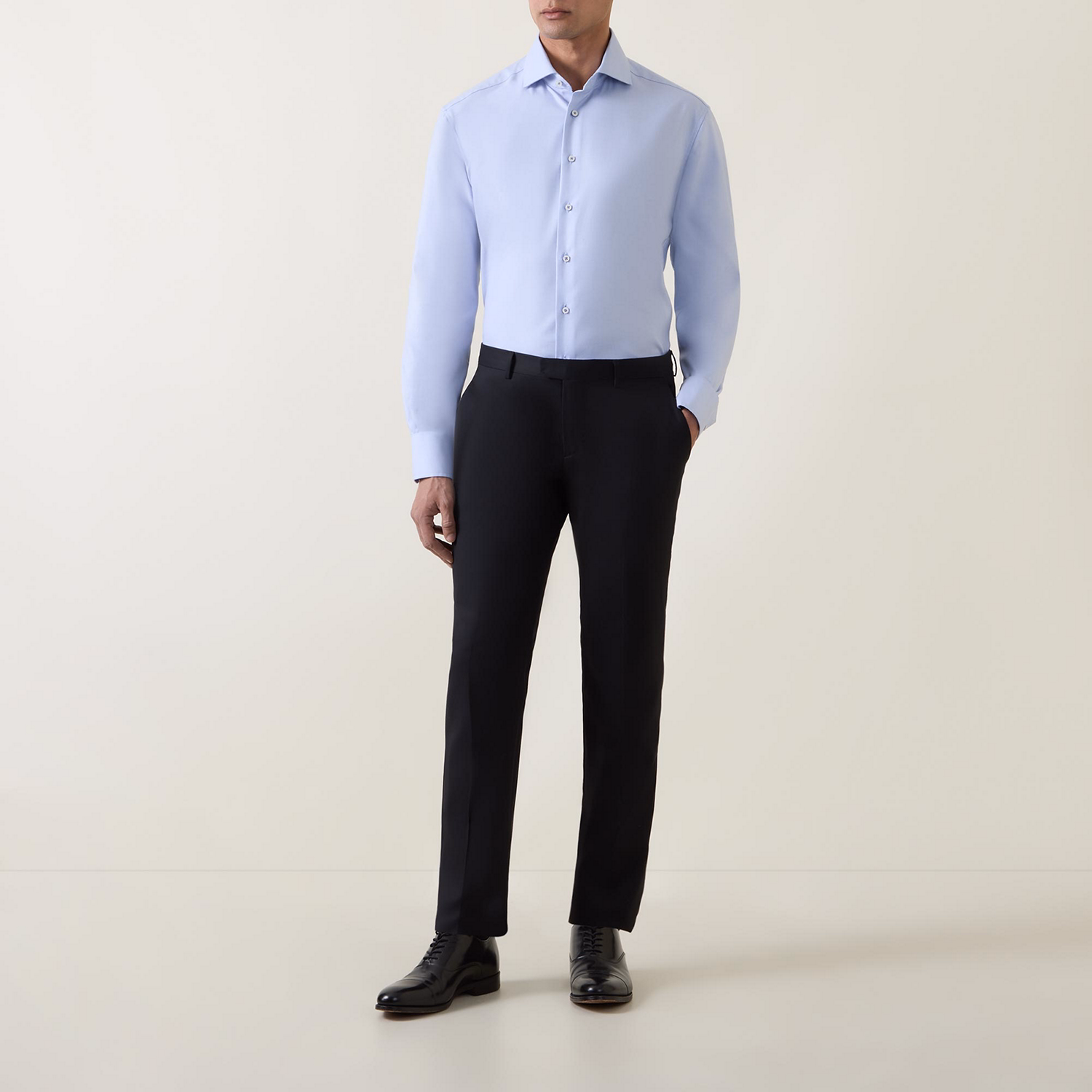 Modern-Fit Structured Shirt