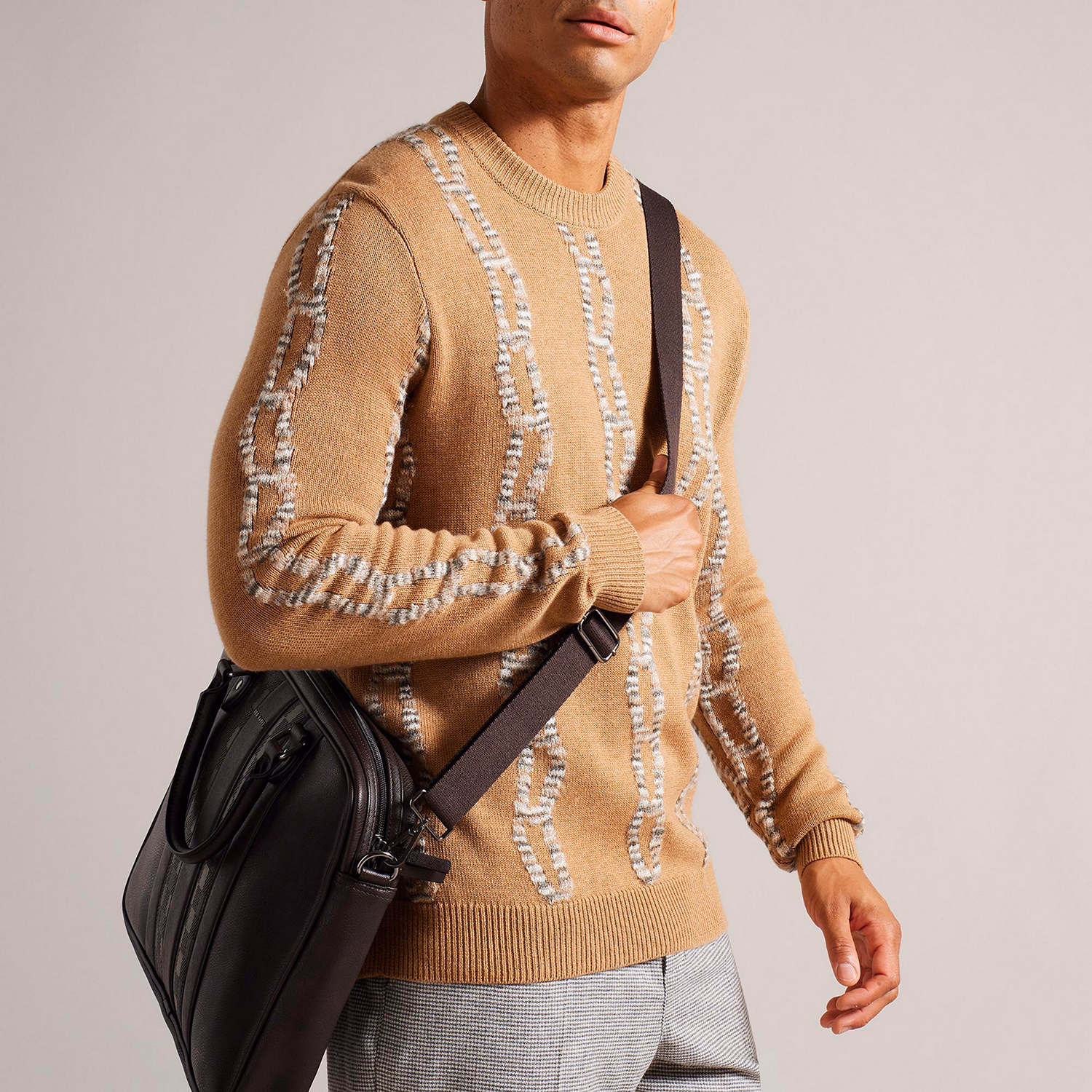 Waymon House Check PU Document Bag