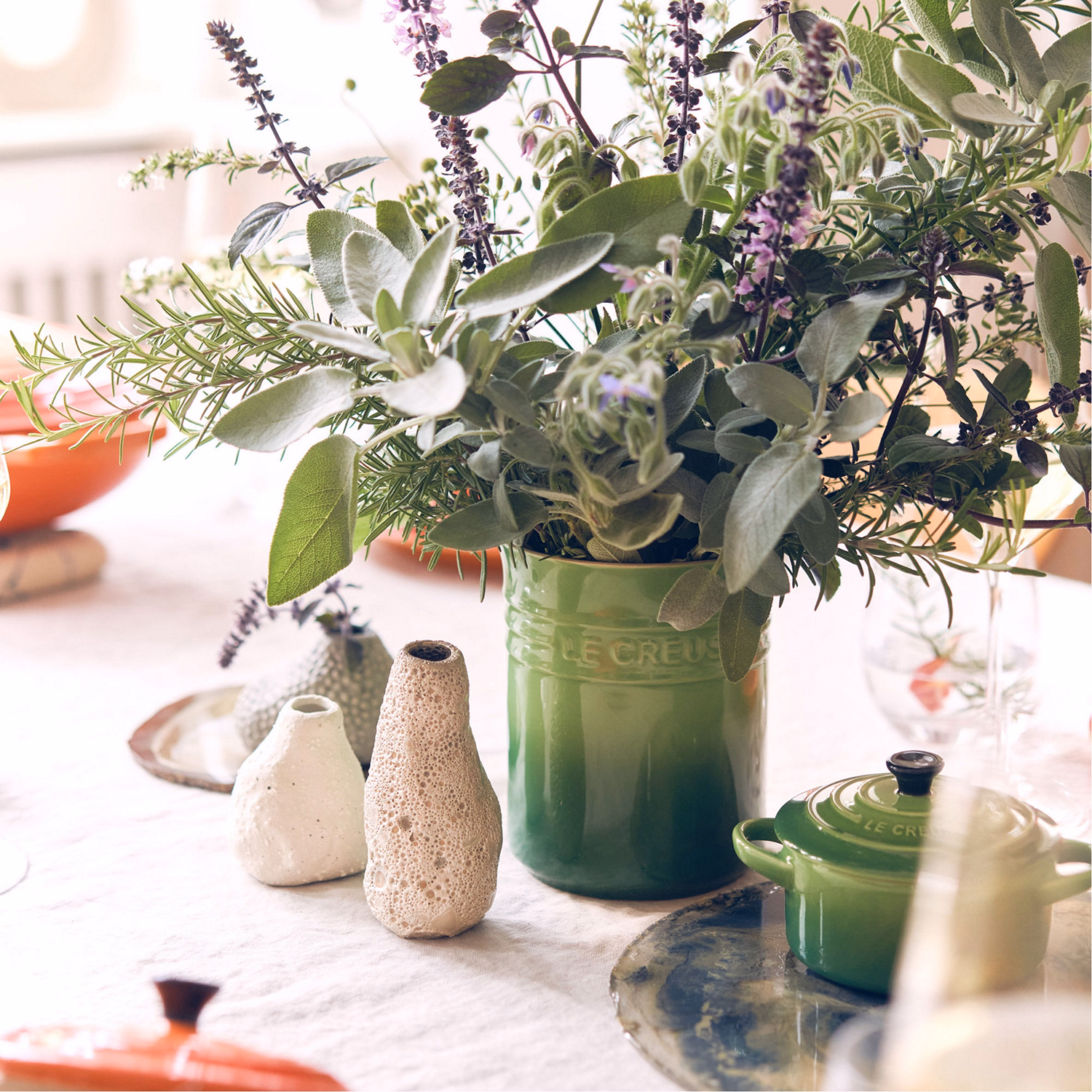 Stoneware Small Utensil Jar