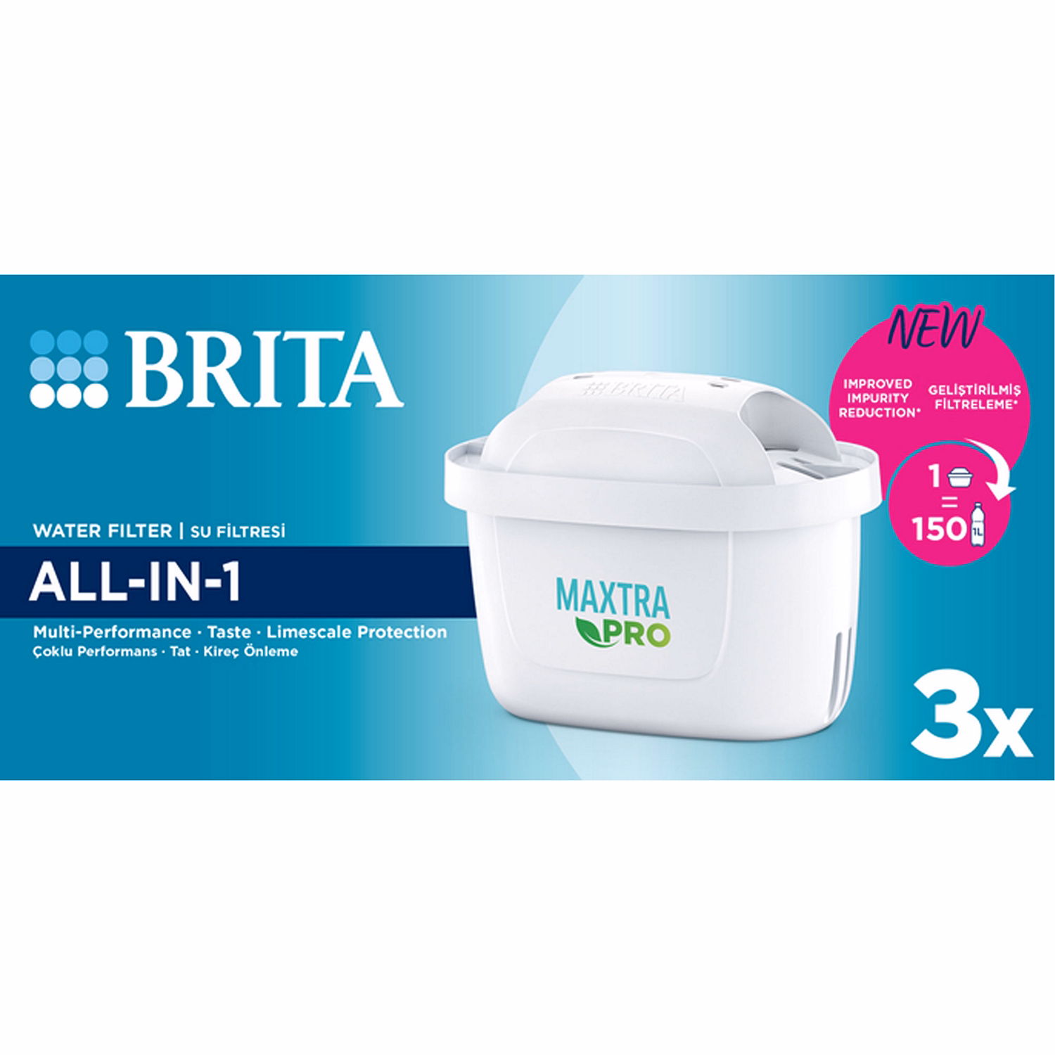 Three Pack Maxtra Pro Water Filter