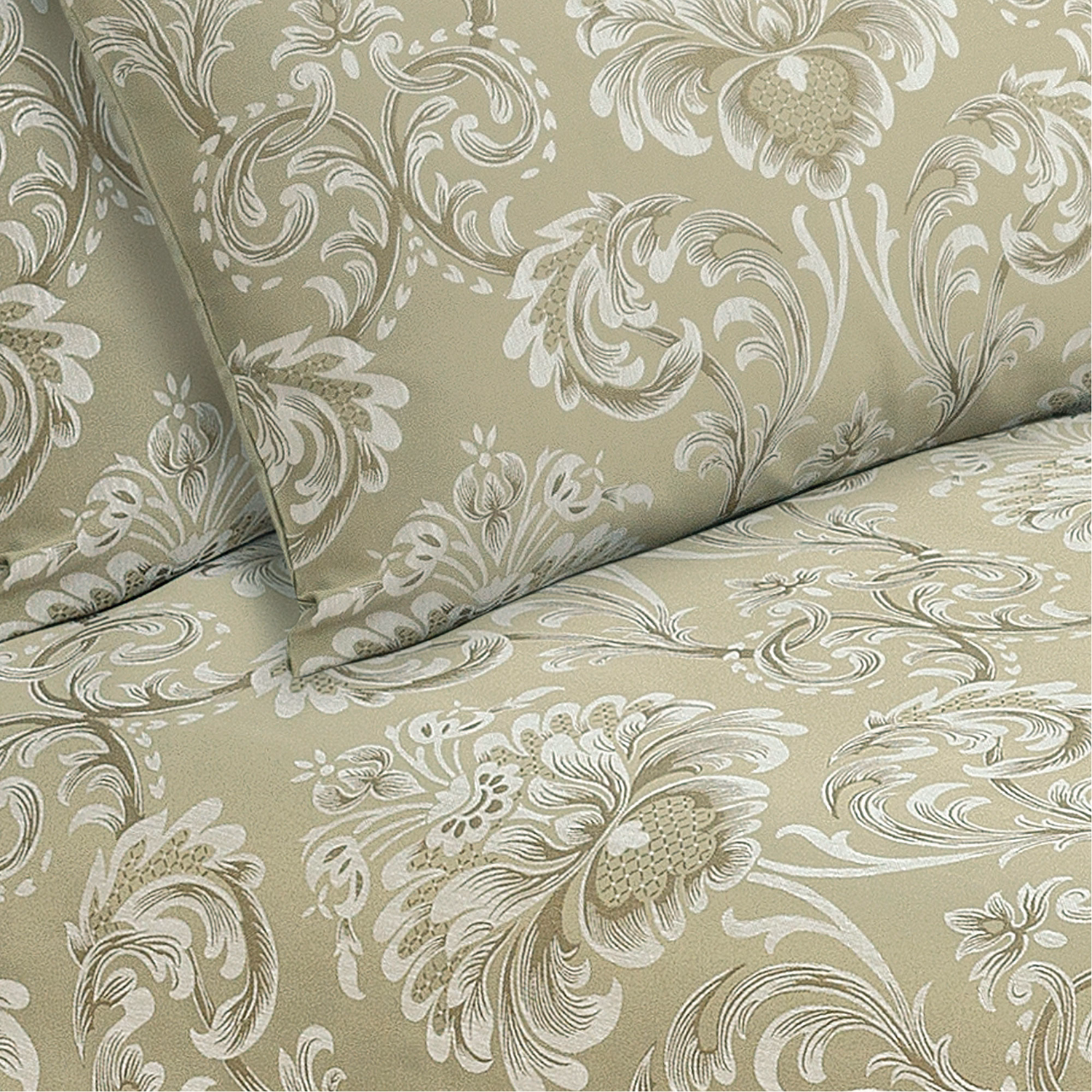 Vantona Ornate Jacquard Duvet Set Taupe