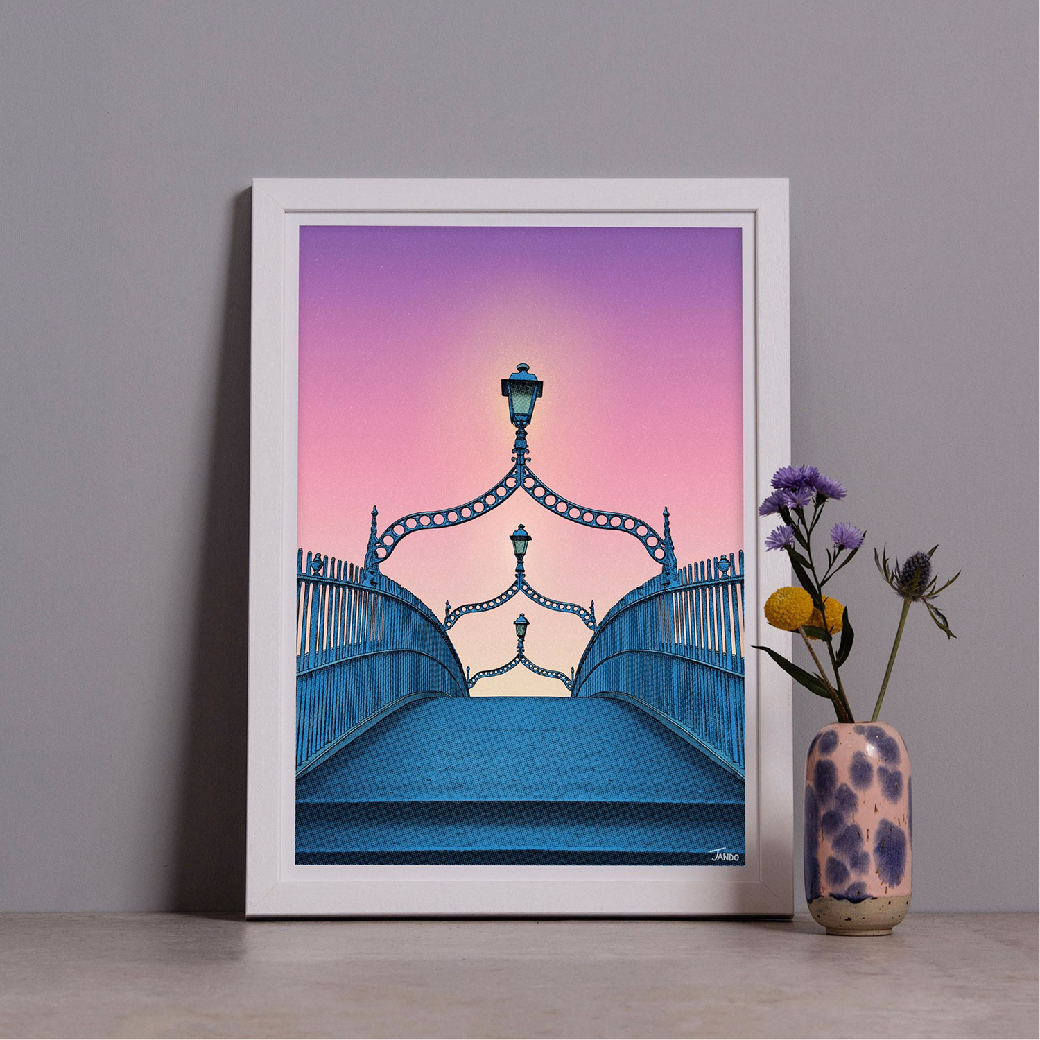 Dawn Dusk Ha'Penny Bridge Print
