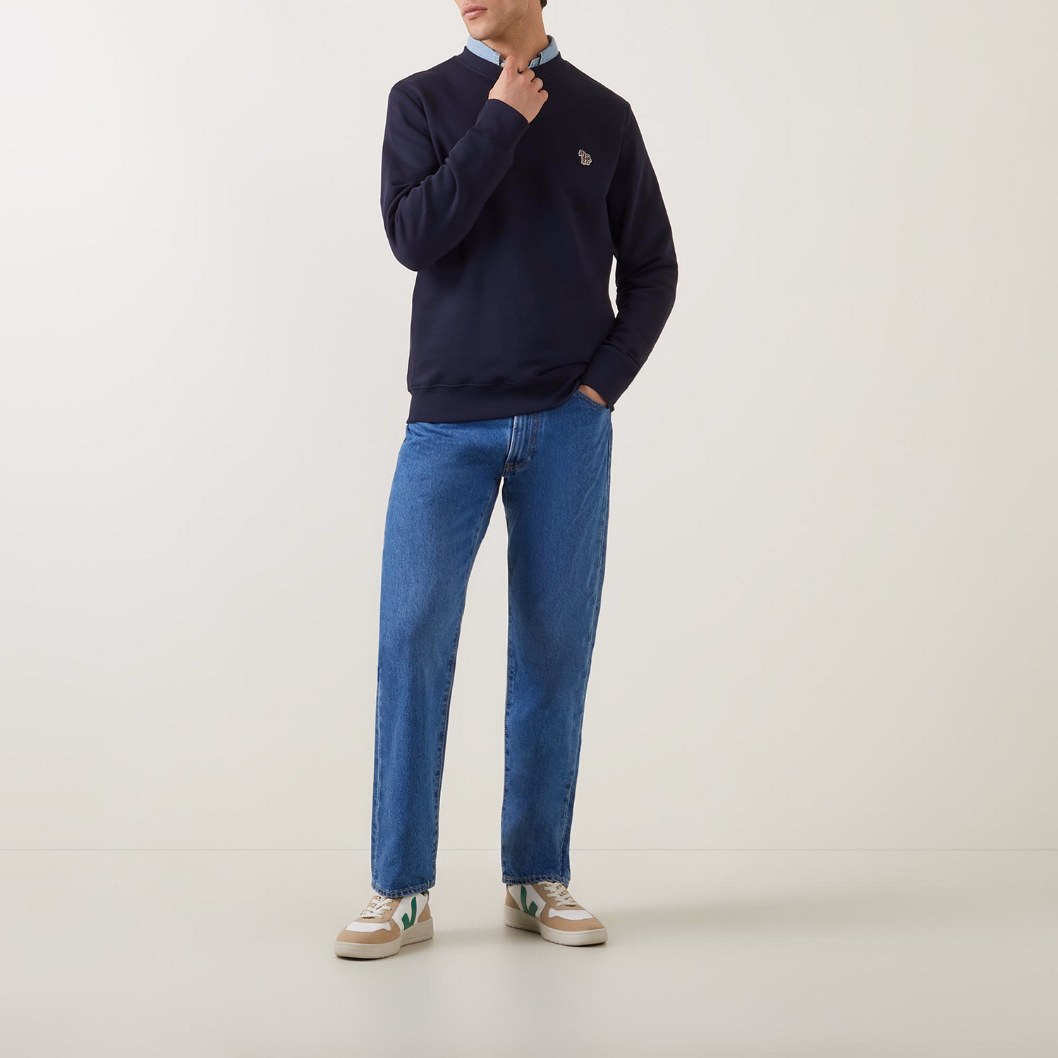 Zebra Logo Crew Neck Sweatshirt