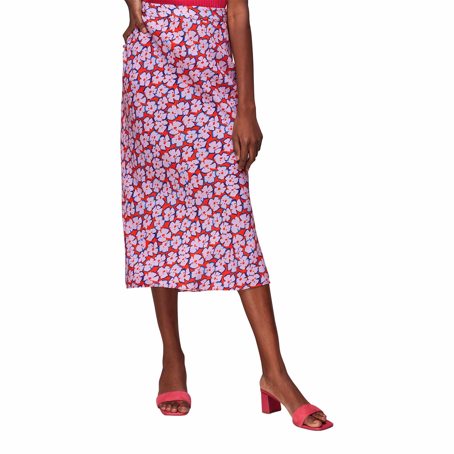 Farfalle Floral Bias Cut Skirt