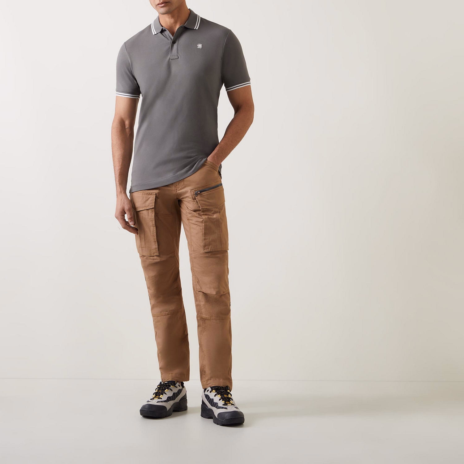 Dunda Tipped Logo Polo Shirt