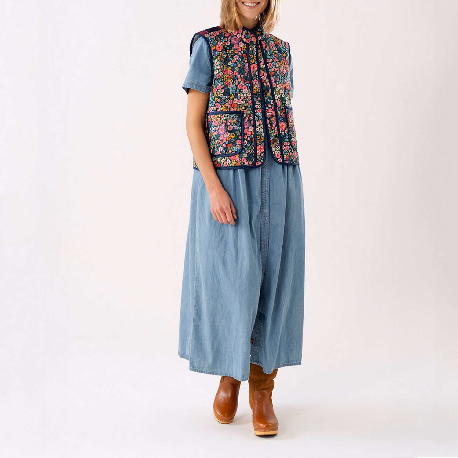 Aliya Denim Shirt Dress