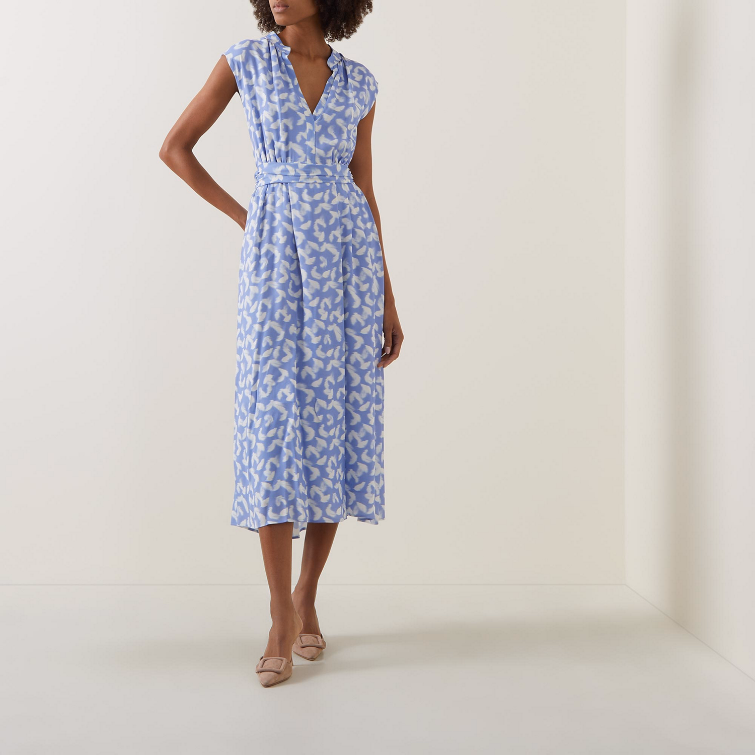 Diloh Patterned Flared Dress